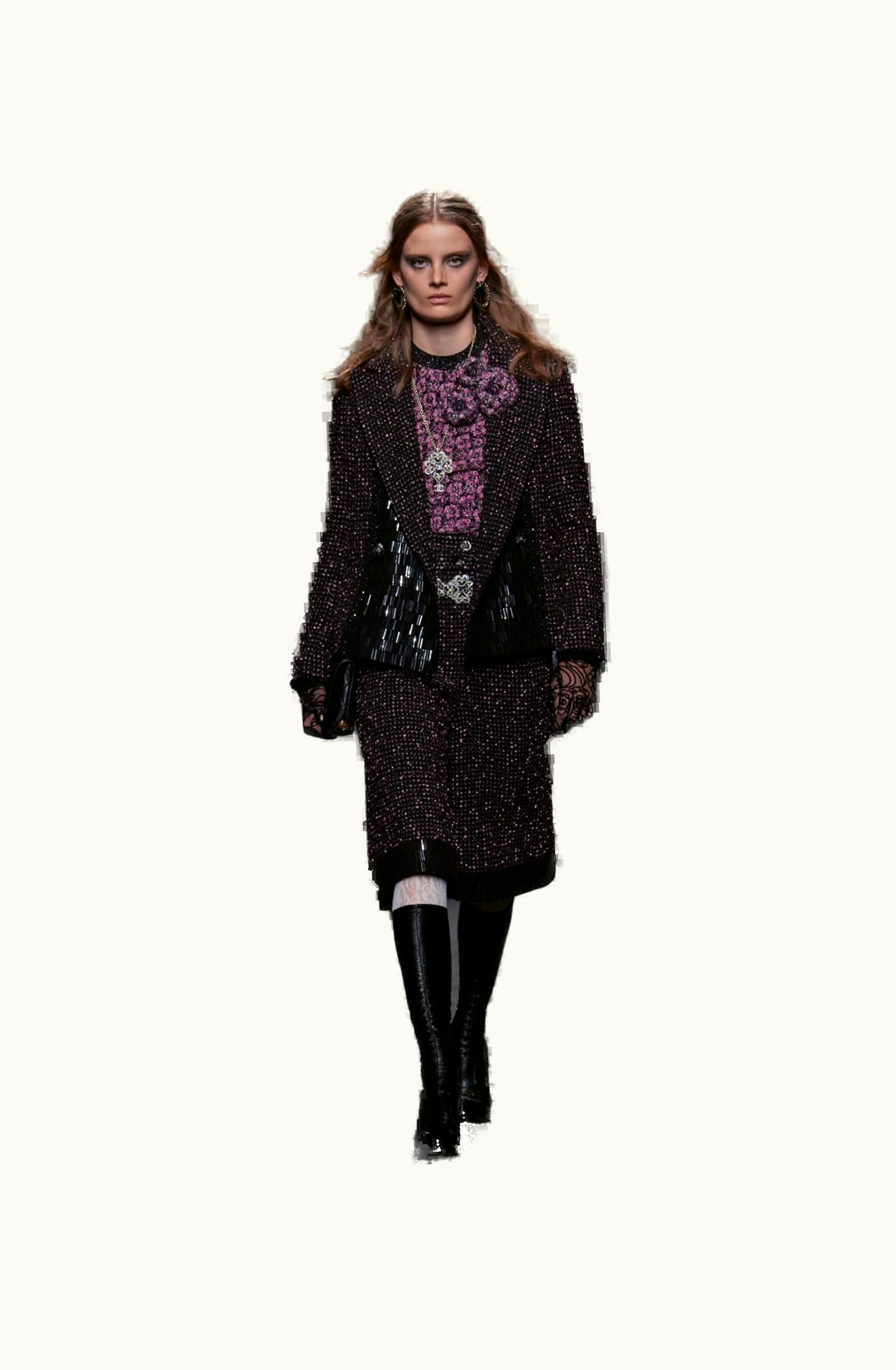 Chanel Chanel Pullover - Mixed Fibers & Wool, Black & Pink