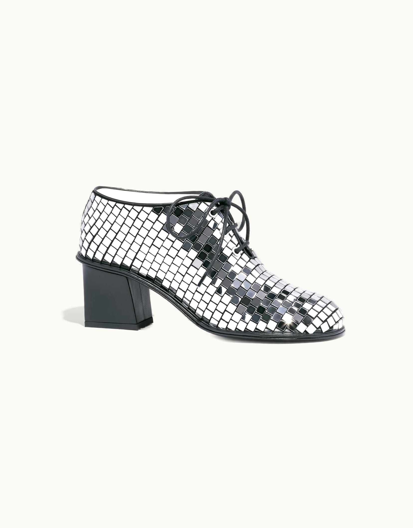 Chanel Chanel Lace-up Shoes - Mirror Facets, Silver