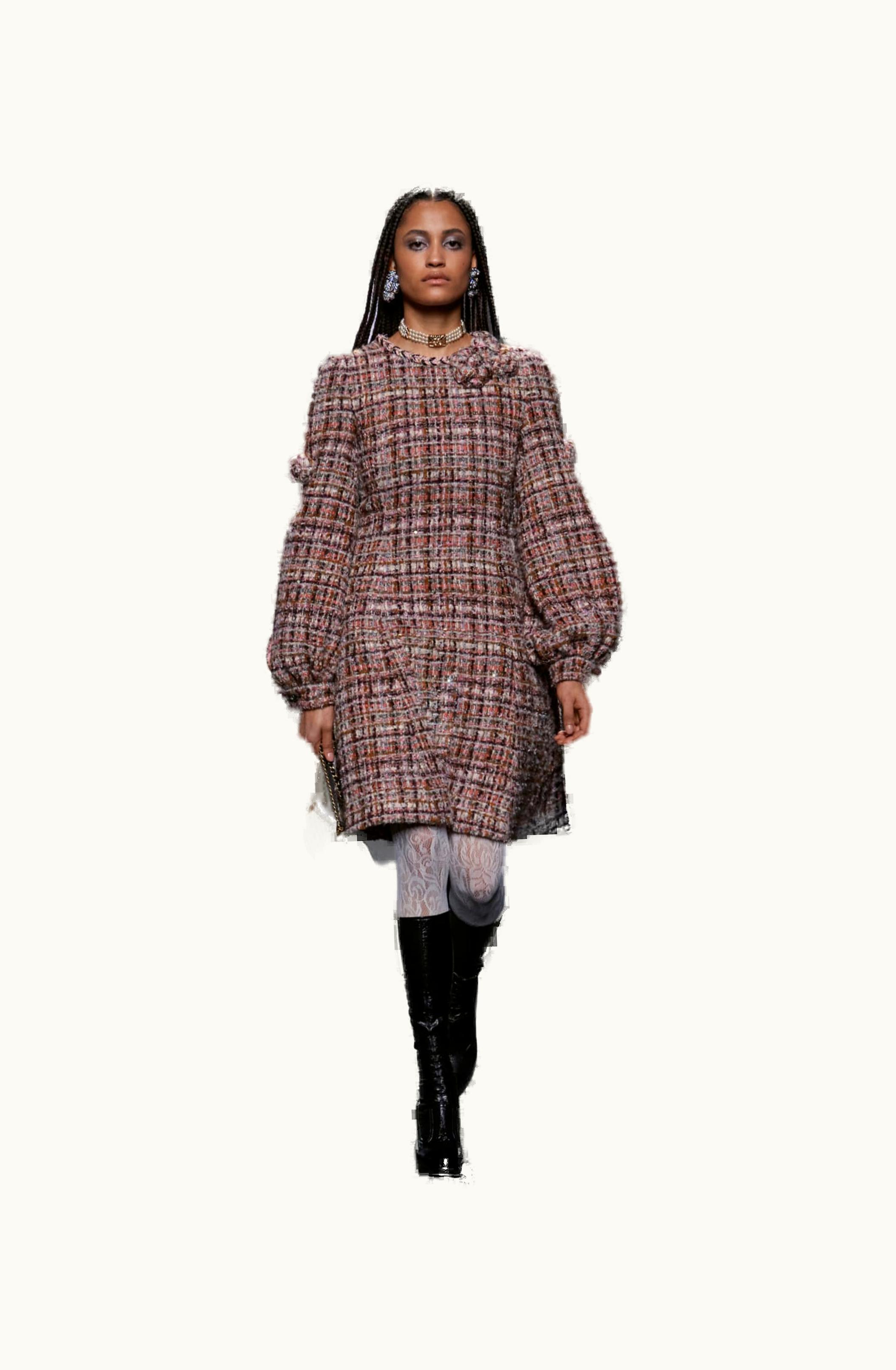 Chanel Chanel Dress - Glittered Tweed, Pink & Multicolor