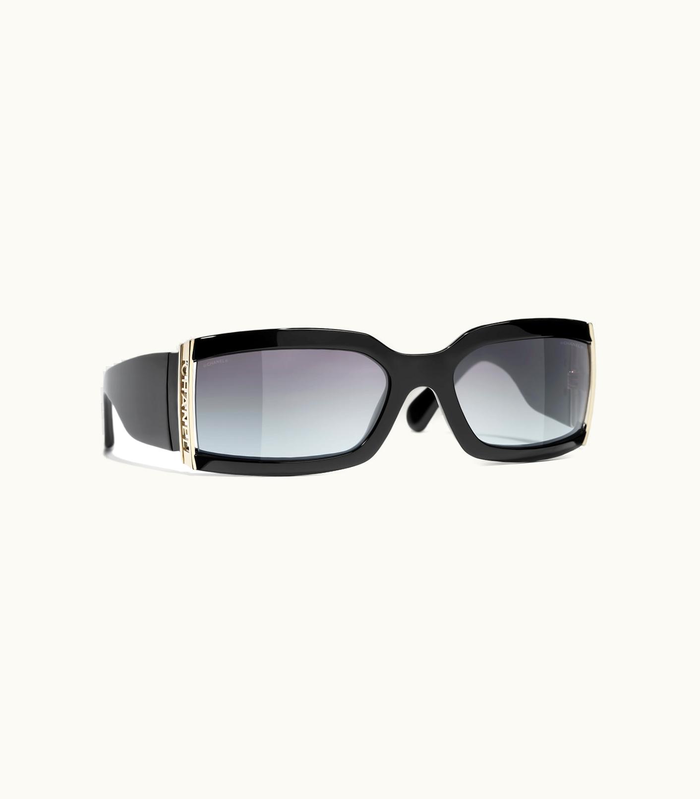 Chanel Chanel Sunglasses: Rectangle Sunglasses, Acetate & Metal
