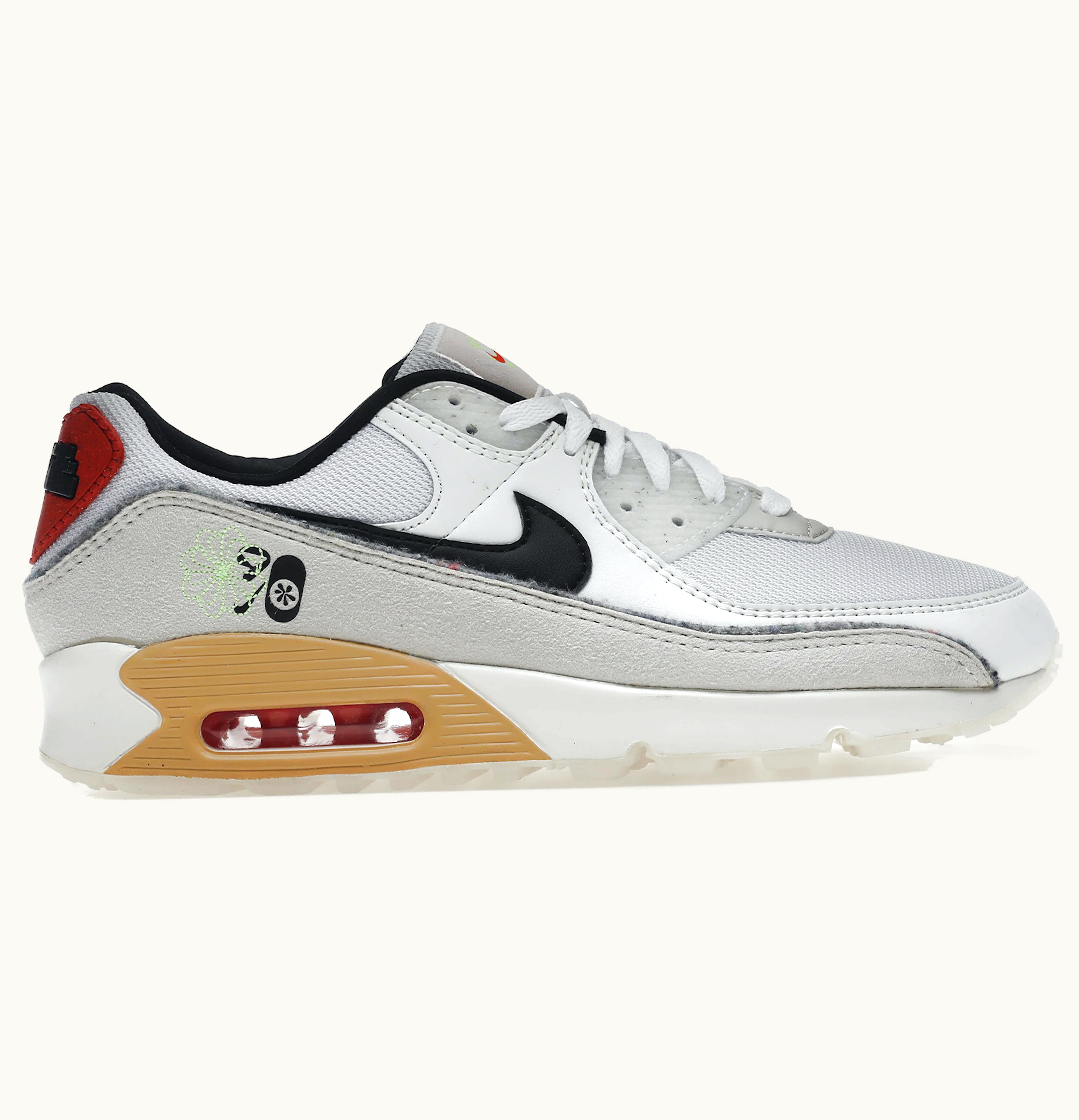 Nike Nike Air Max 90 SE Swoosh Fiber White