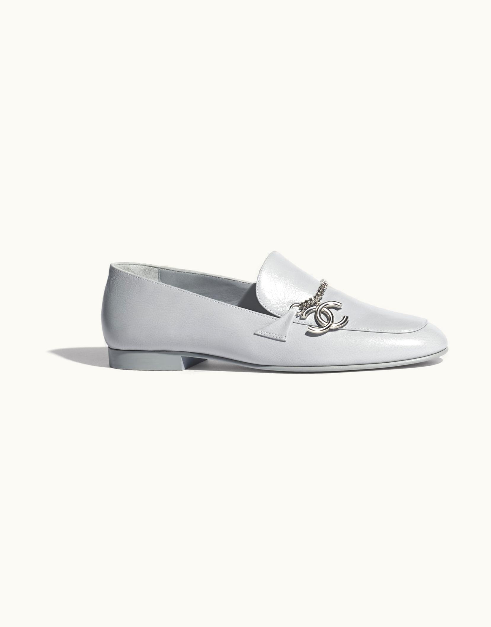 Chanel Chanel Moccasins - Calfskin & Metal, Gray