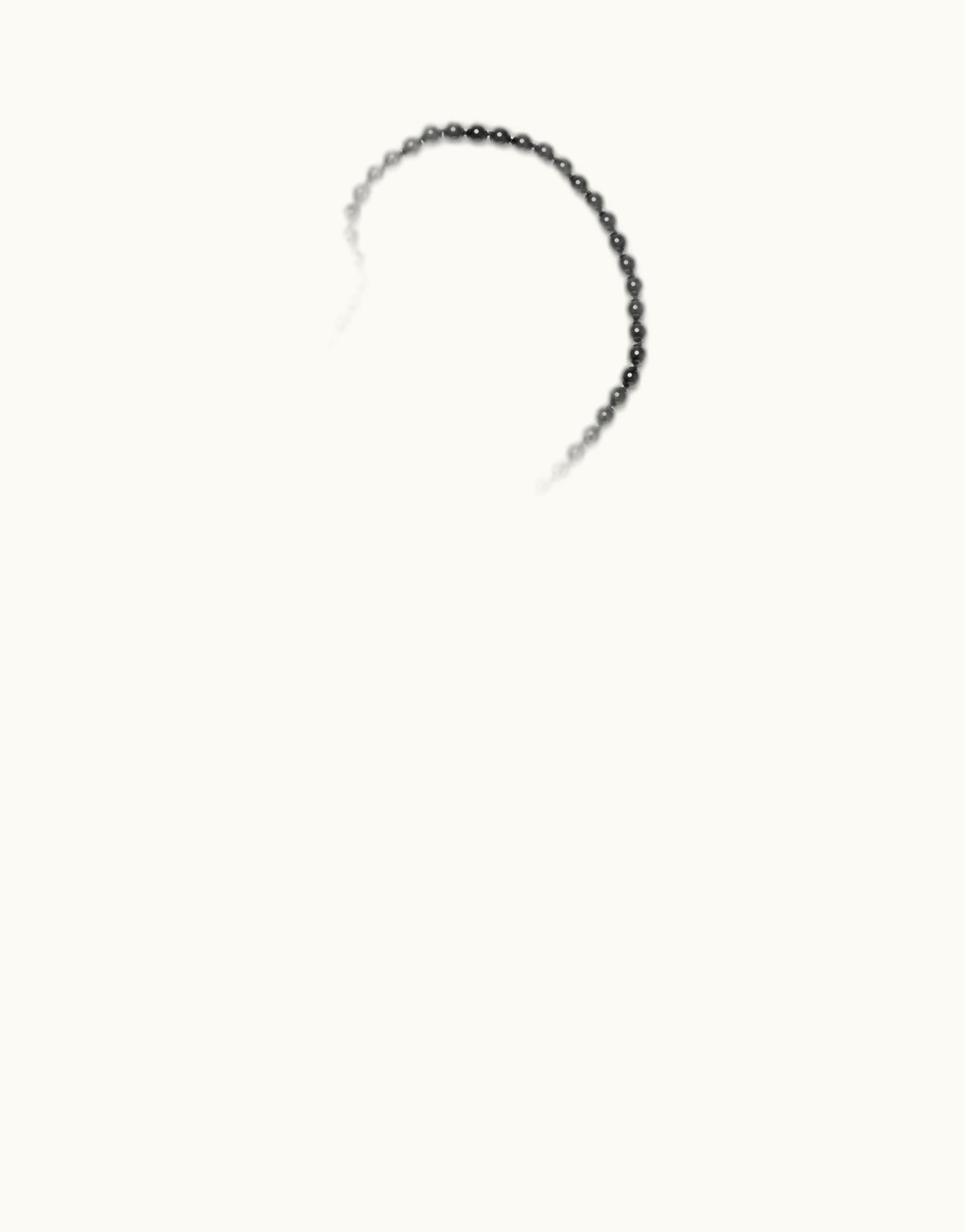 Chanel Chanel Necklace - Metal, Glass Pearls & Strass, Silver, Black & Crystal