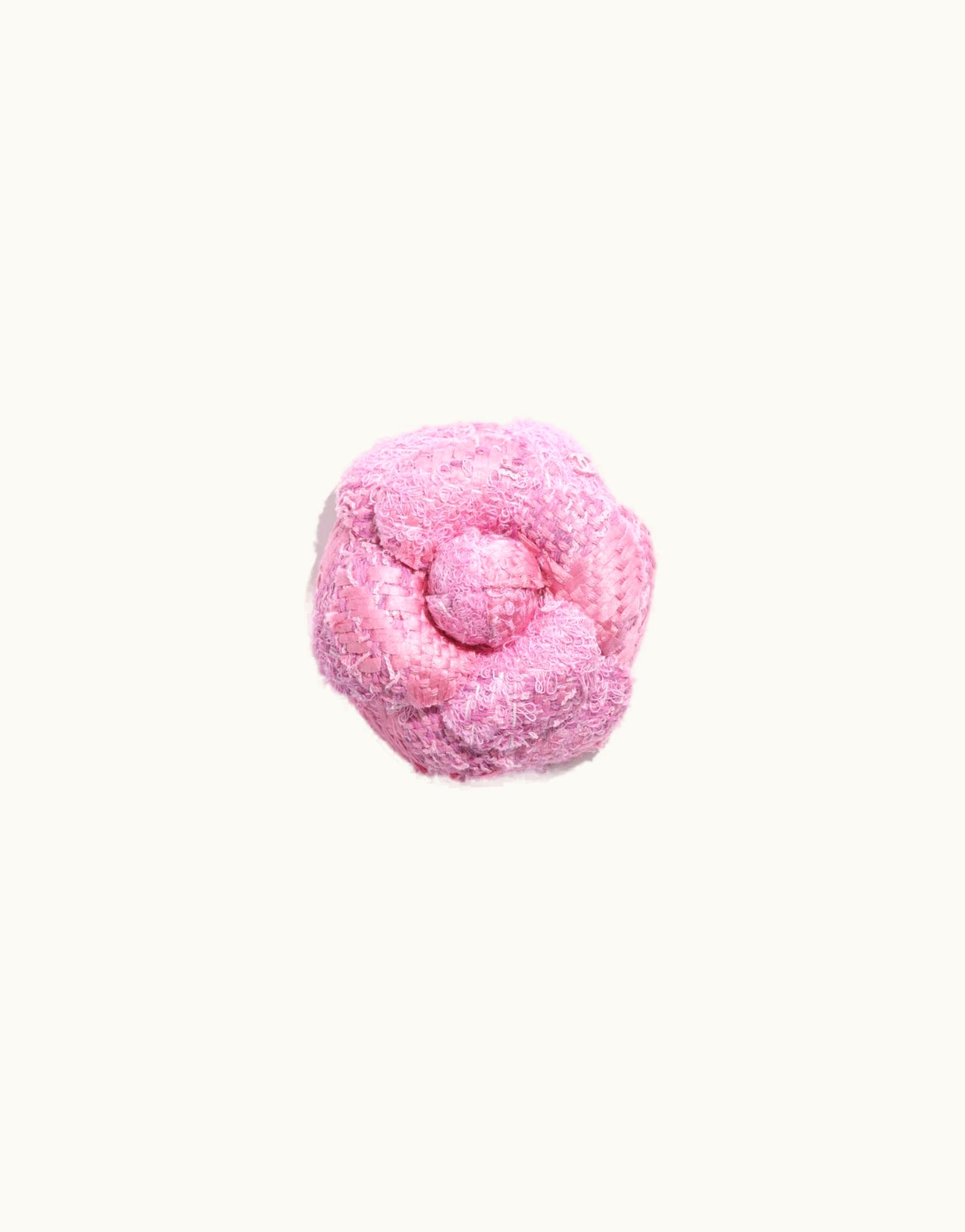 Chanel Chanel Camellia - Cotton Tweed, Pink & Dark Pink