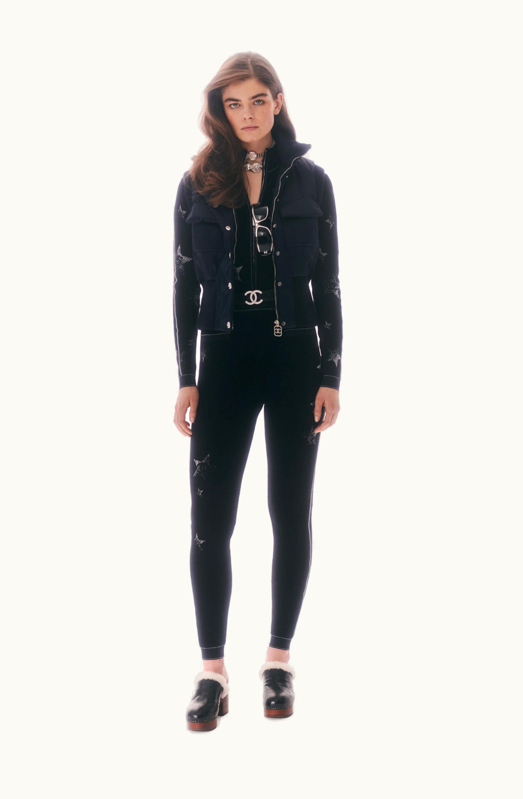 Chanel Chanel Jumpsuit - Mixed Fibers, Black & Silver