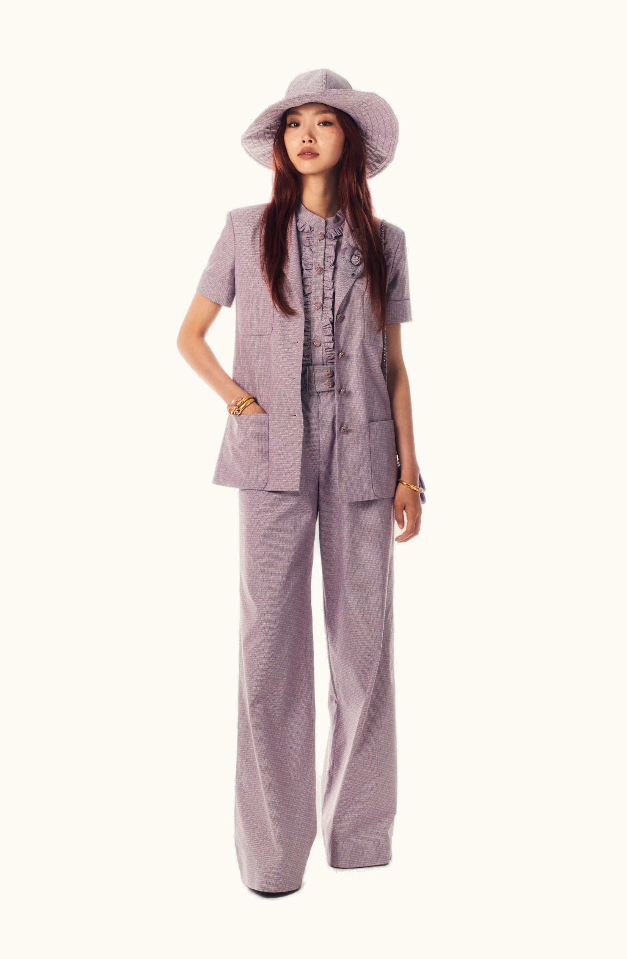 Chanel Chanel Blouse - Cotton, Light Pink & Black Light Pink & Black