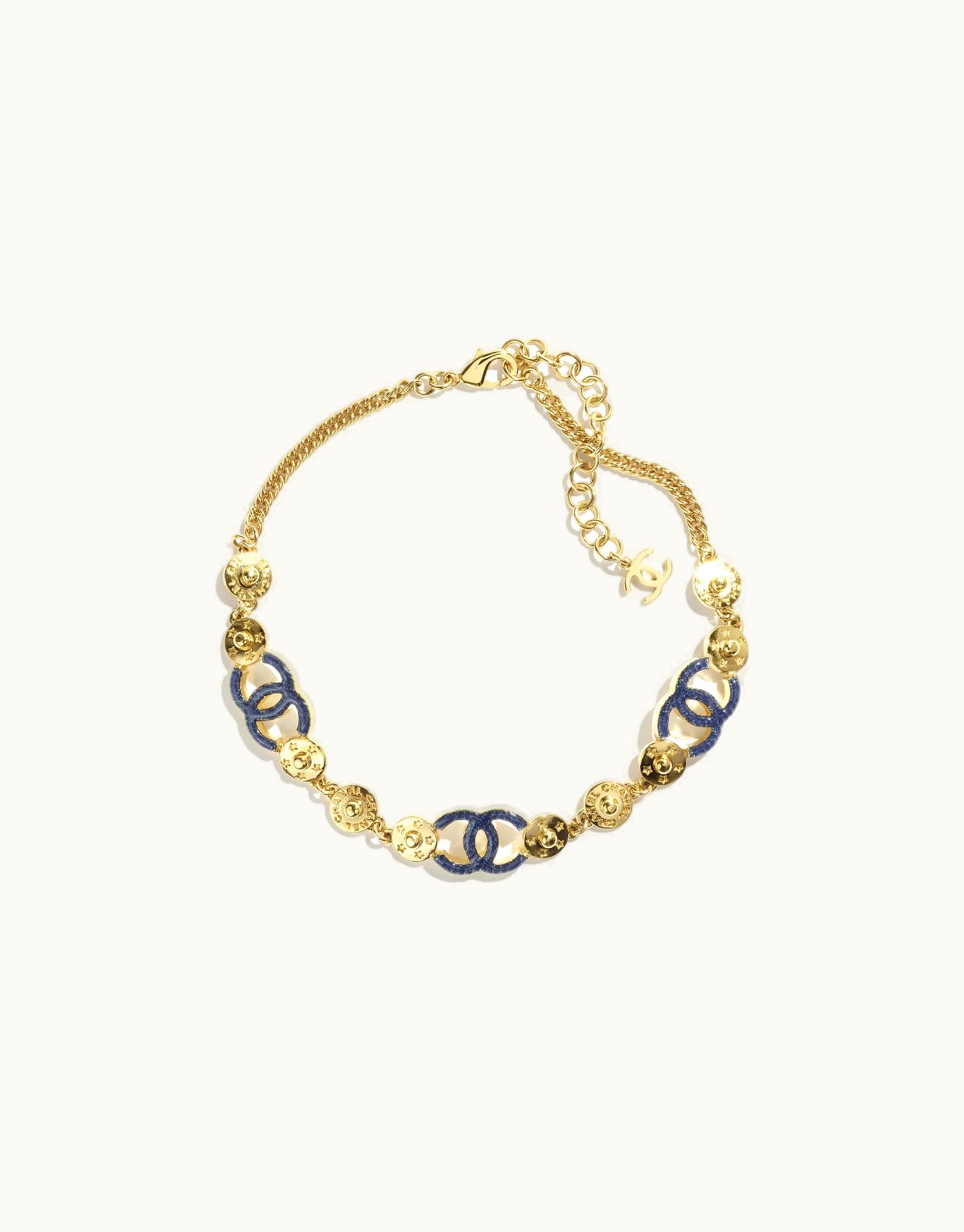 Chanel Chanel Choker - Metal, Gold & Blue