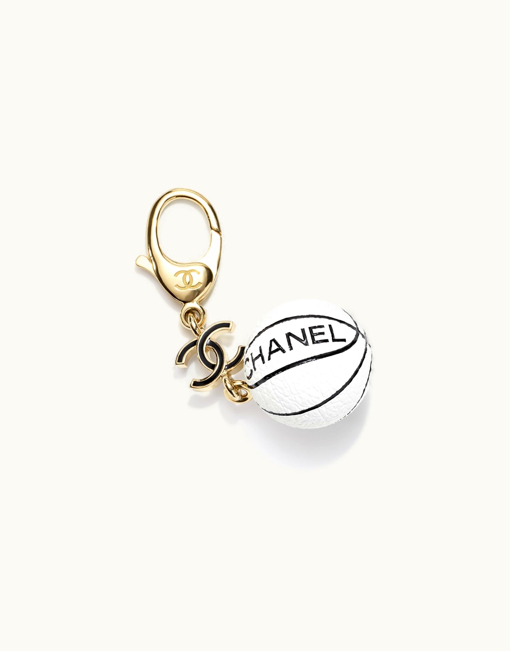 Chanel Chanel Key Rings - Metal & Resin, Gold, Black & White