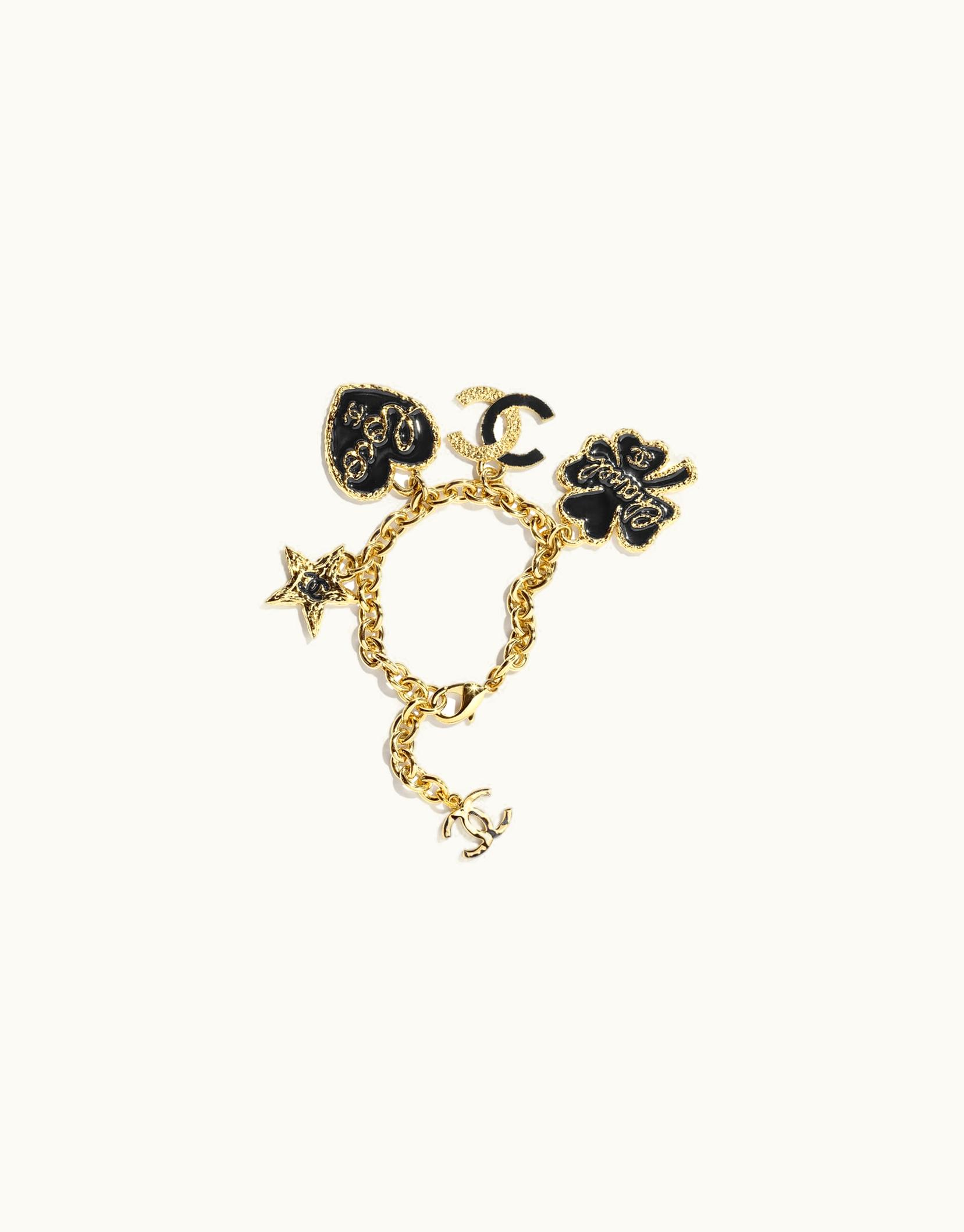 Chanel Chanel Bracelet - Metal, Gold & Black