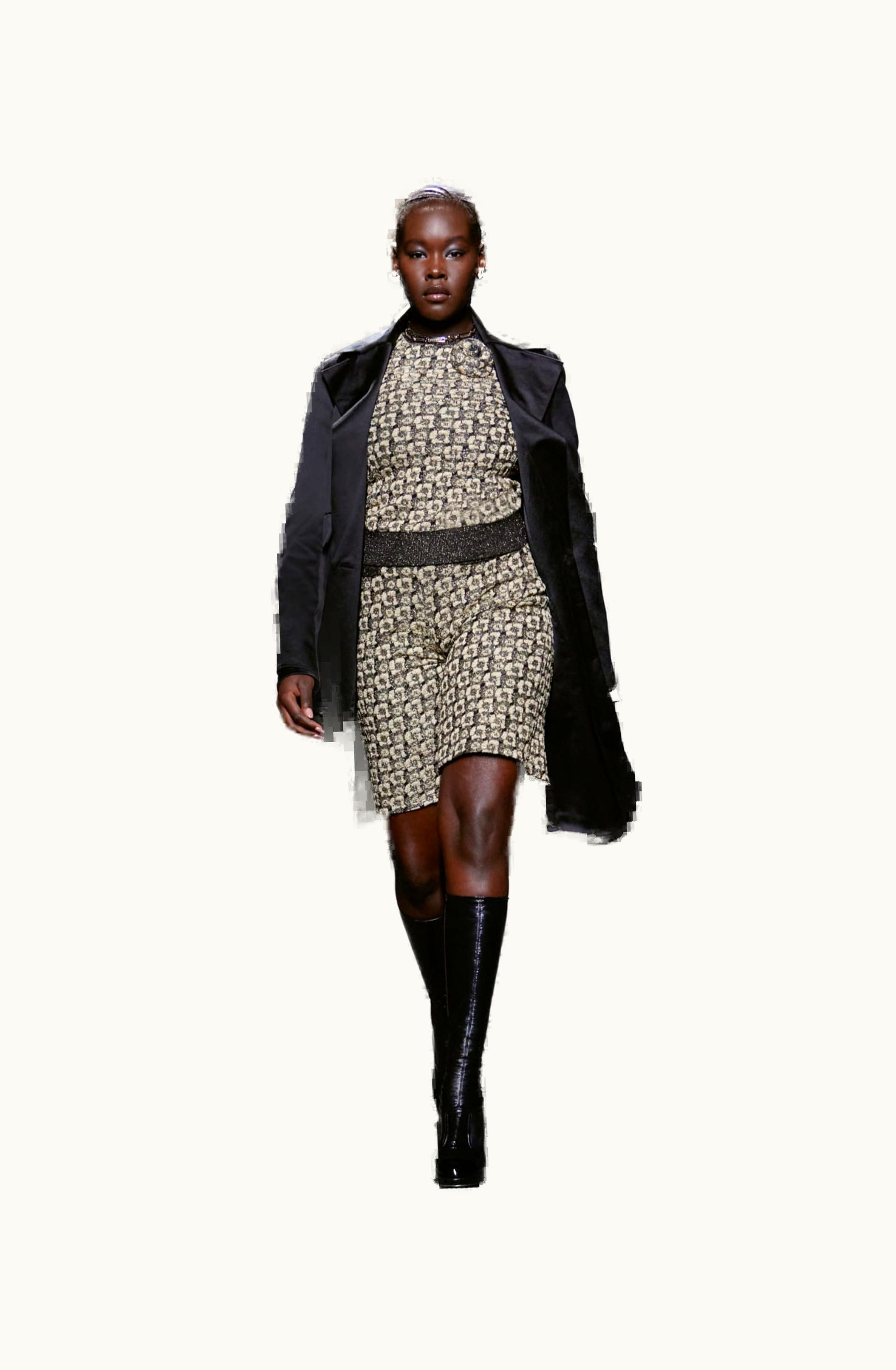 Chanel Chanel Coat - Embroidered Washed Silk & Cotton Satin, Black