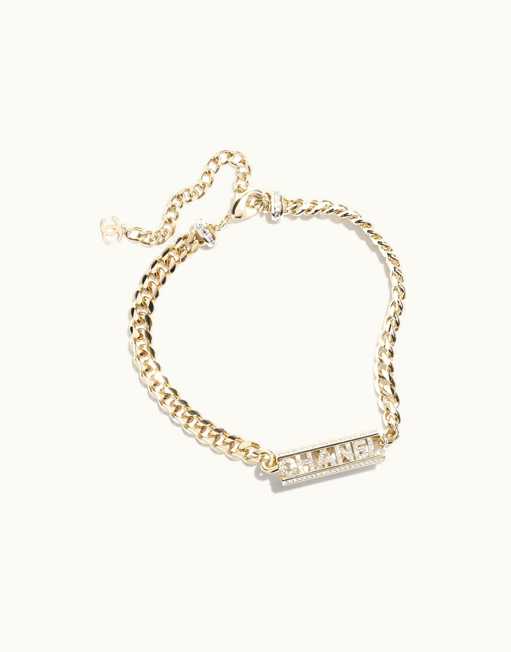 Chanel Chanel Choker - Metal & Strass, Gold & Crystal Gold & Crystal
