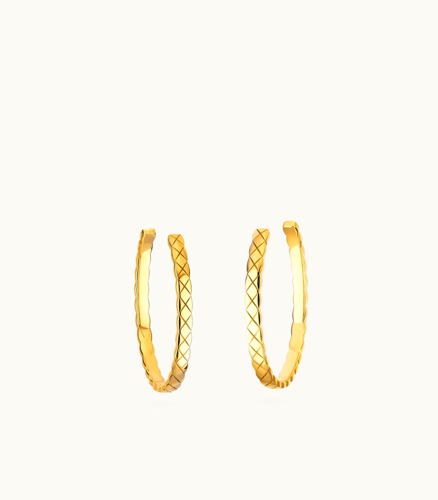 Chanel Chanel Coco Crush Hoop Earrings - 3599591933776