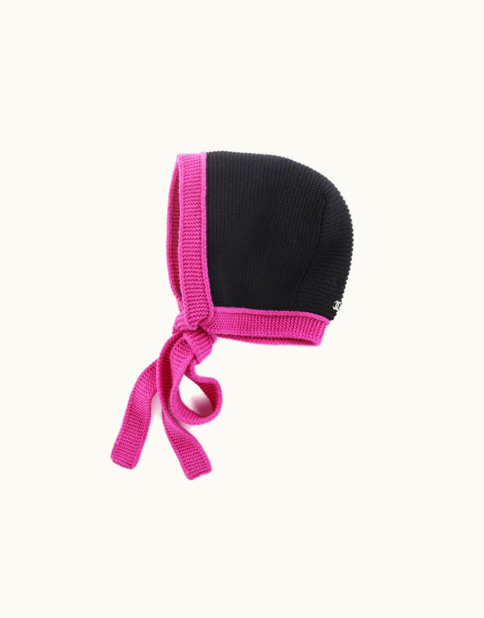 Chanel Chanel Knit Bonnet - Cashmere, Black & Fuchsia