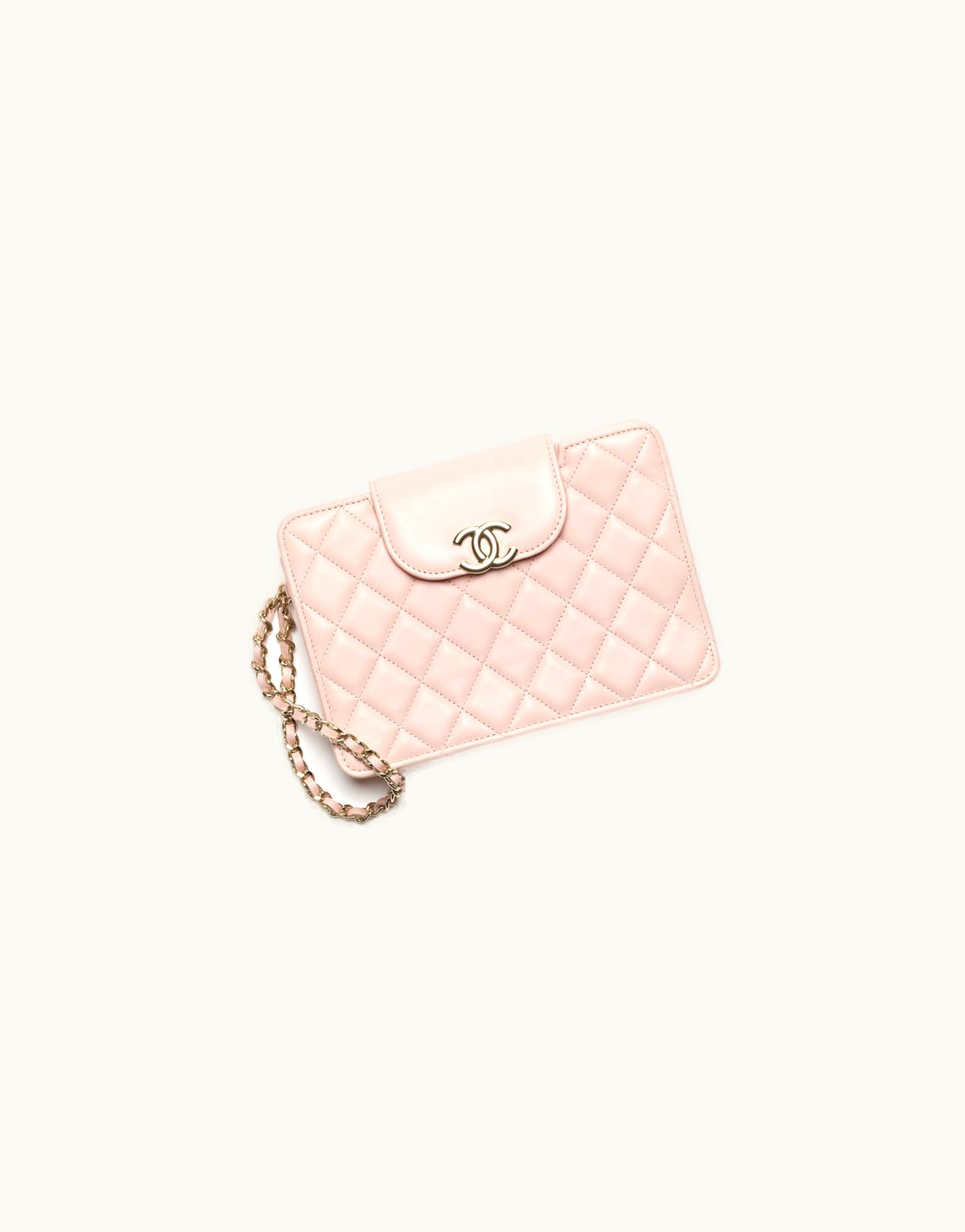 Chanel Chanel Small Pouch - Lambskin & Gold-Tone Metal, Light Pink