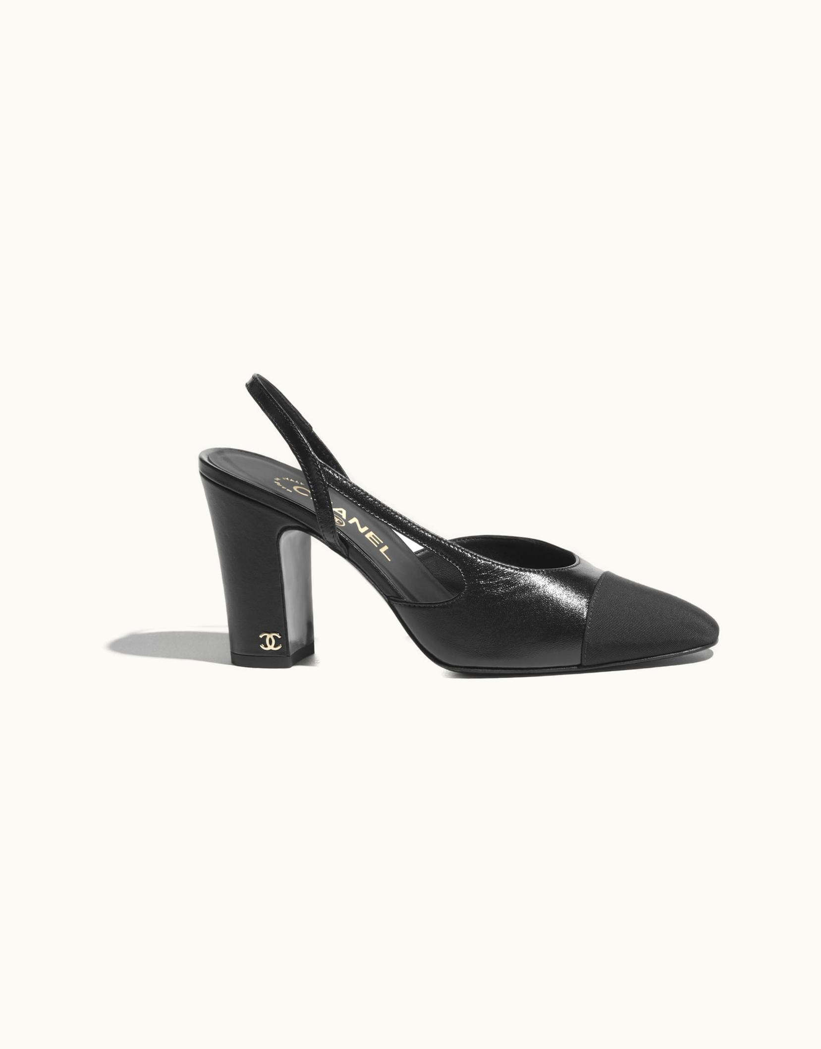 Chanel Chanel Slingbacks - Lambskin & Grosgrain, Black