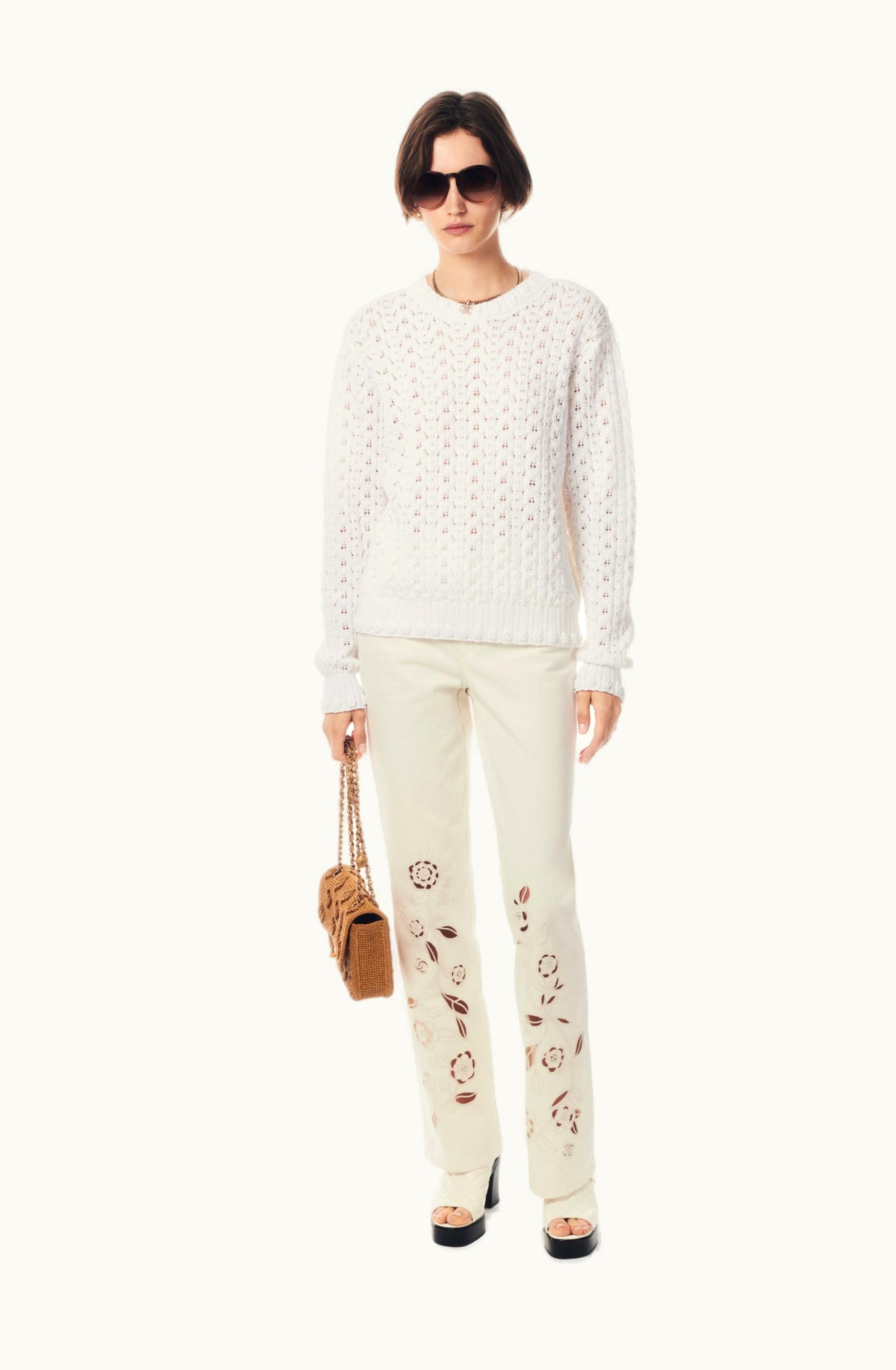 Chanel Chanel Pullover - Cotton & Mixed Fibers, White