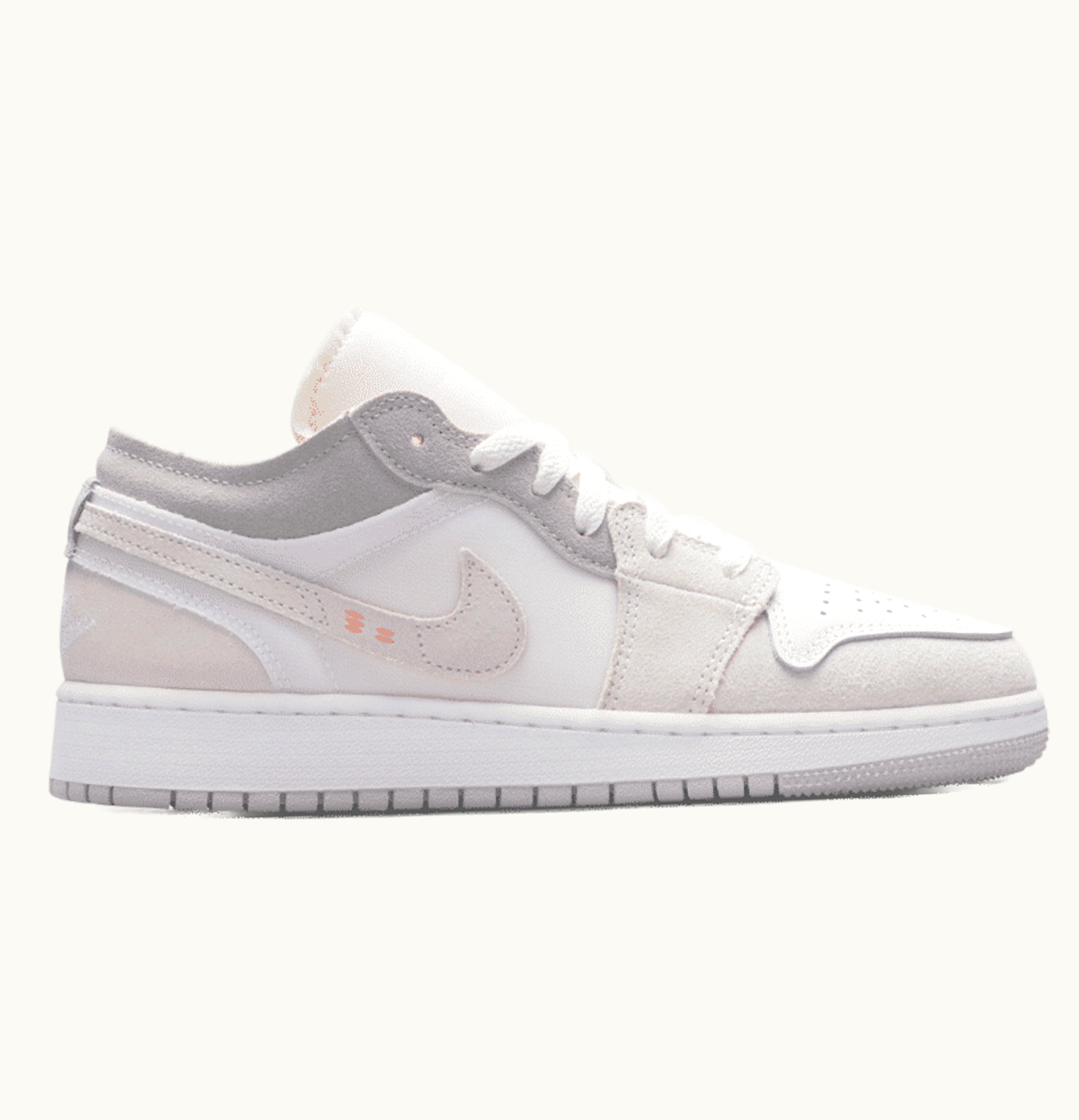 Jordan Air Jordan 1 Low Inside Out Cream White Light Grey GS