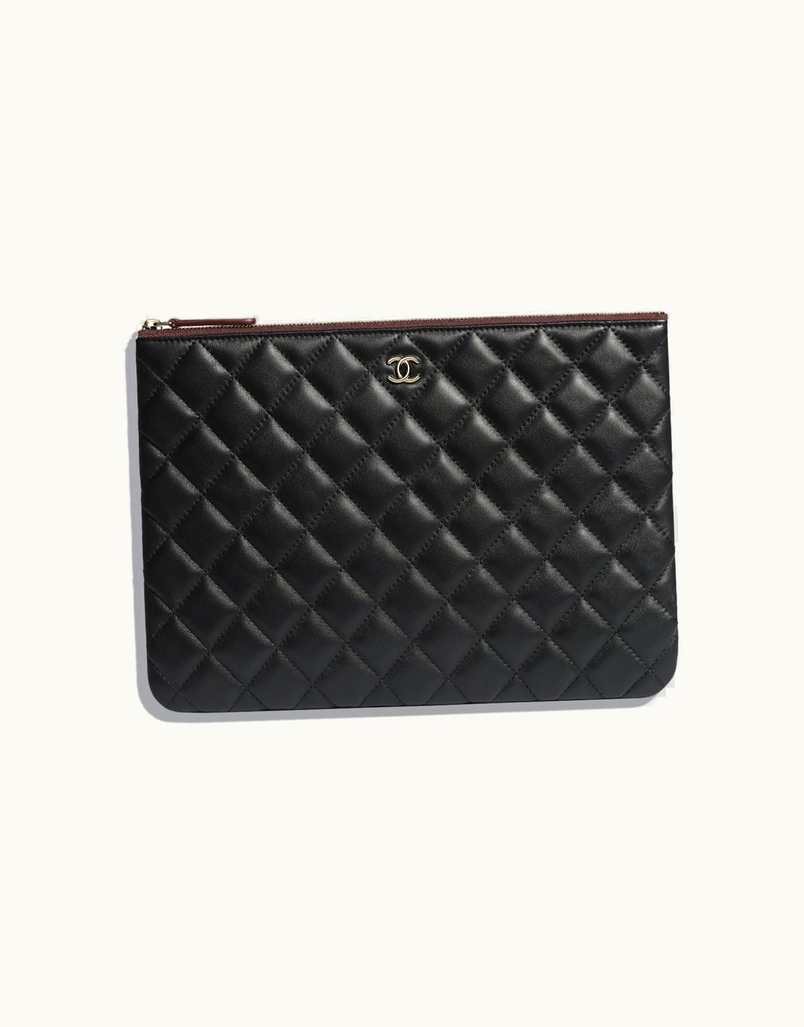 Chanel Chanel Classic Pouch - Lambskin & Gold-Tone Metal, Black