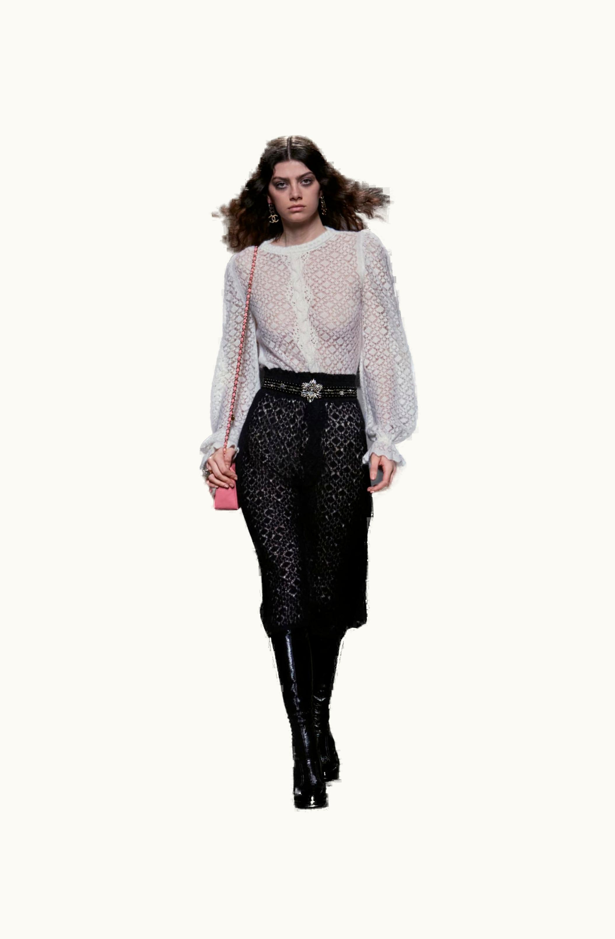 Chanel Chanel Dress - Alpaca & Mixed Fibers, Black & White