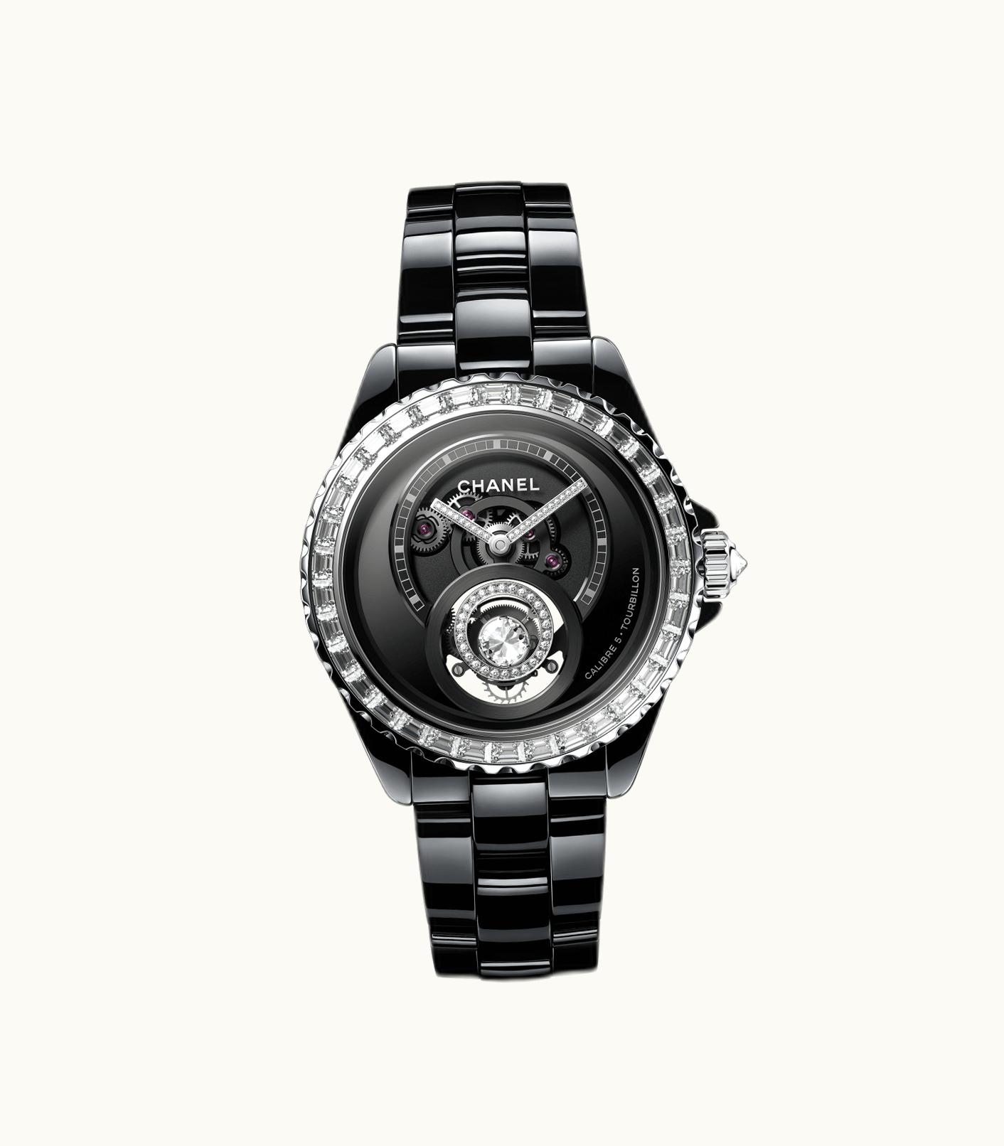 Chanel Chanel J12 Diamond Tourbillon Watch Caliber 5, 38 MM - H7381