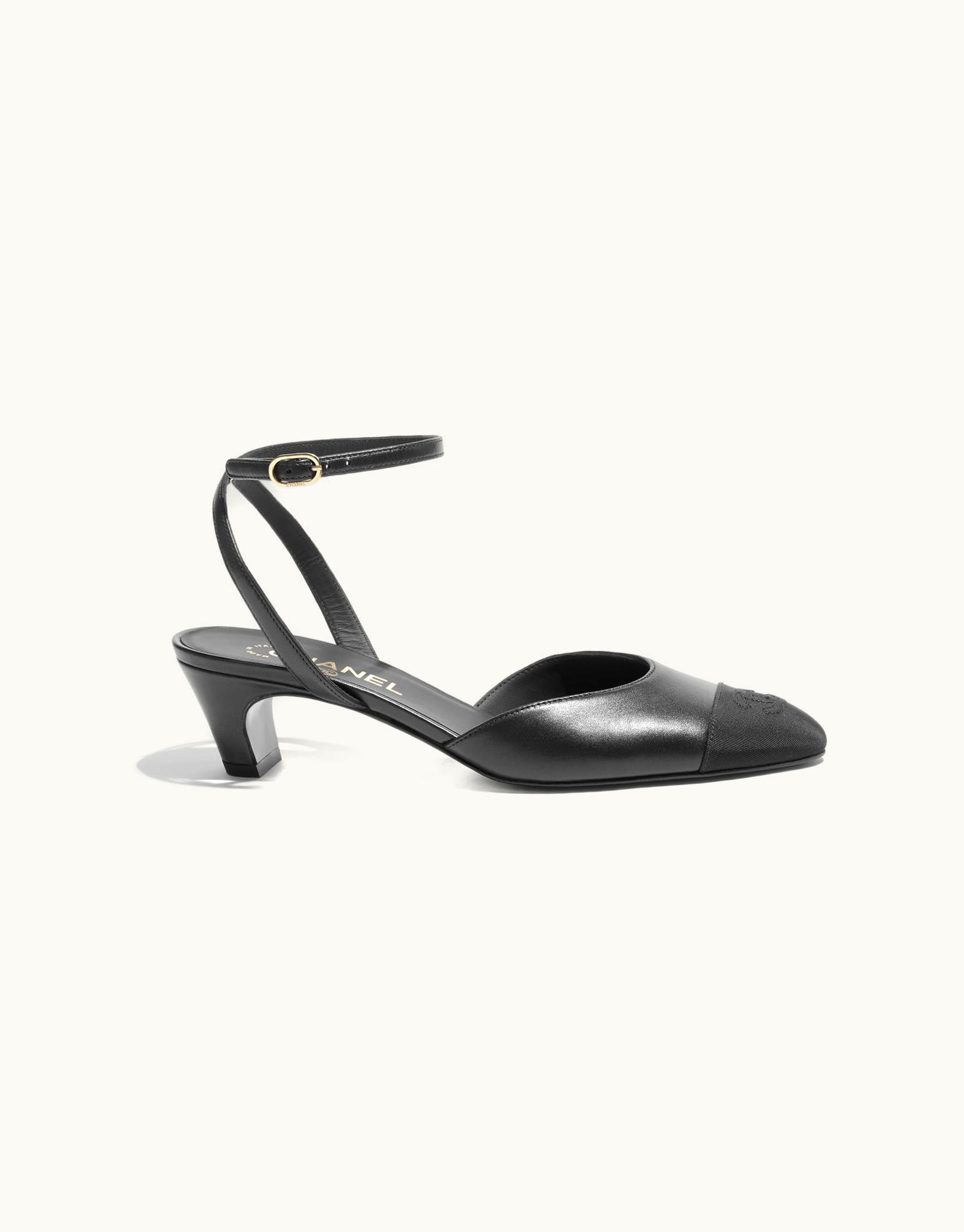 Chanel Chanel Slingbacks - Lambskin & Grosgrain, Black Black
