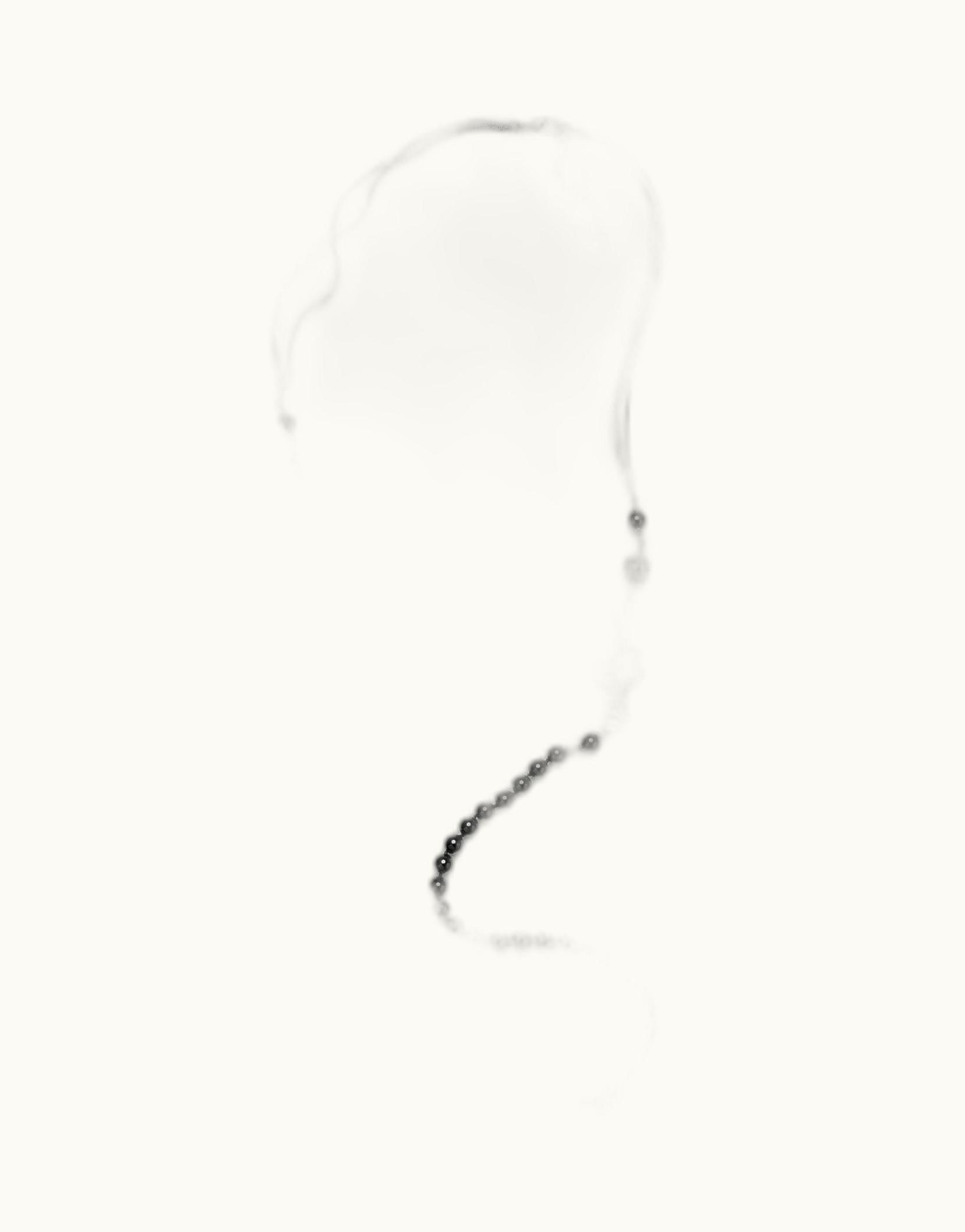 Chanel Chanel Long Necklace - Metal, Glass Pearls & Strass, Silver, Black & Crystal Silver, Black & Crystal