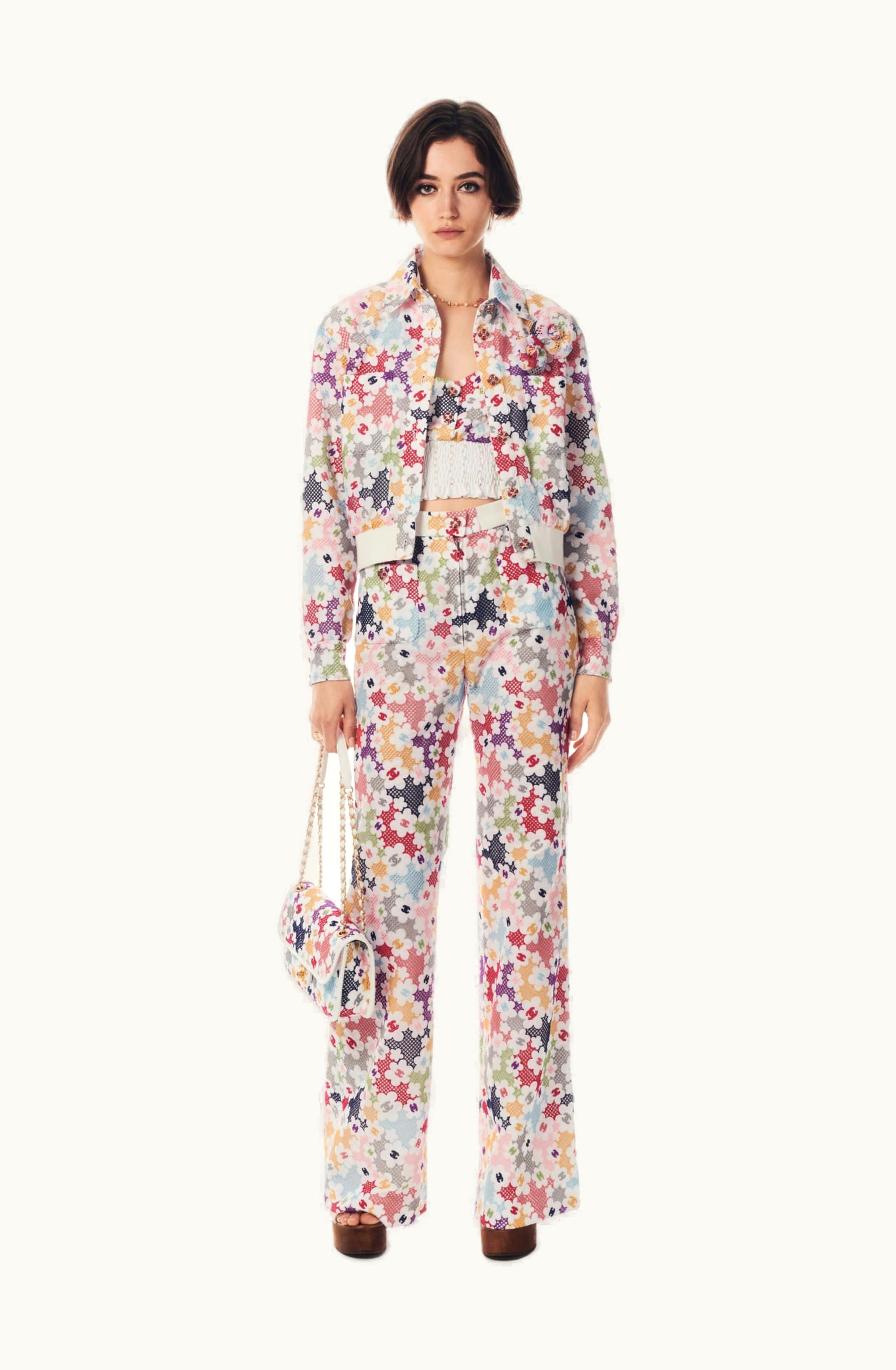 Chanel Chanel Top - Embroidered Cotton Guipure, Multicolor