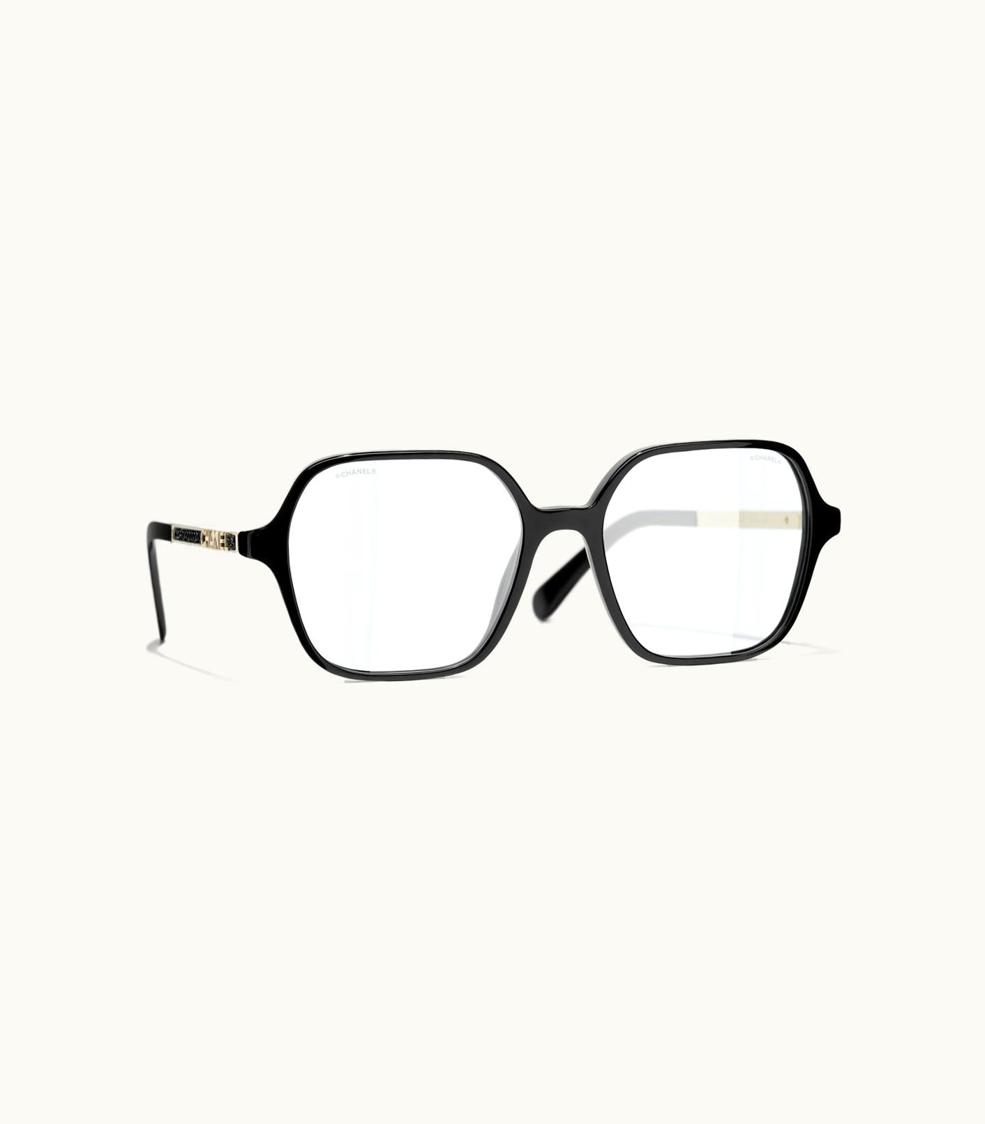 Chanel Chanel Eyewear: Square Blue Light Glasses, Acetate & Sequins