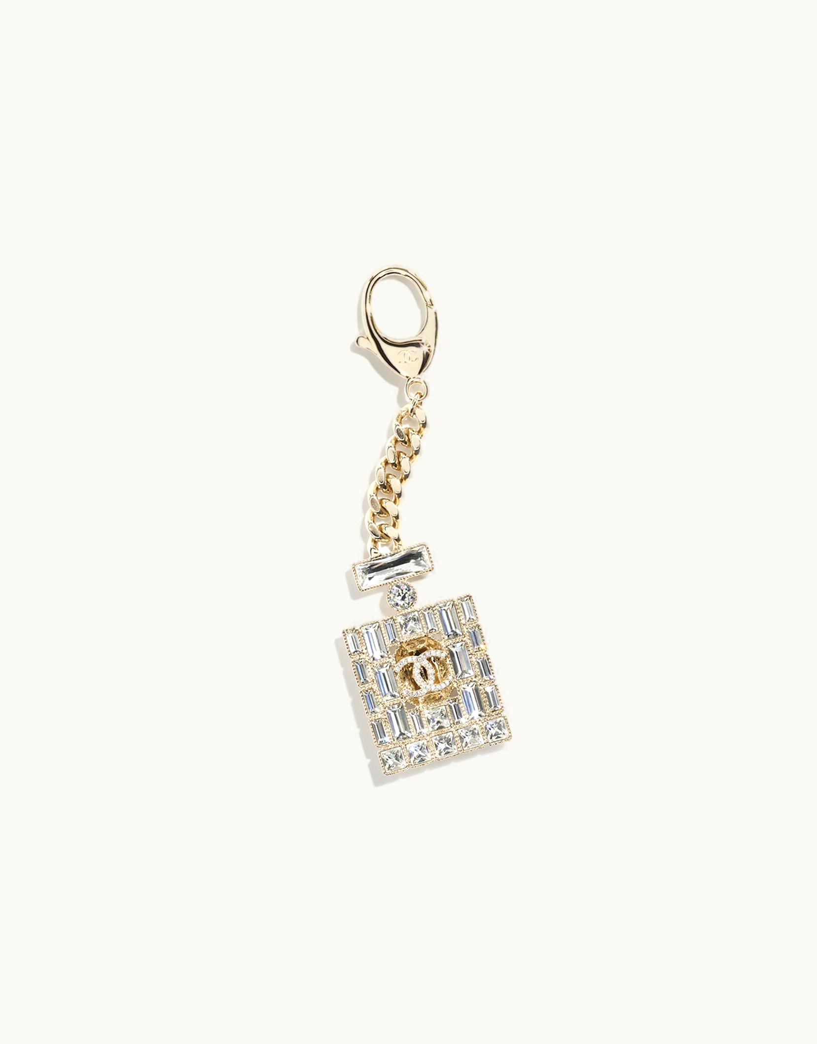 Chanel Chanel Key Rings - Metal & Strass, Gold & Crystal