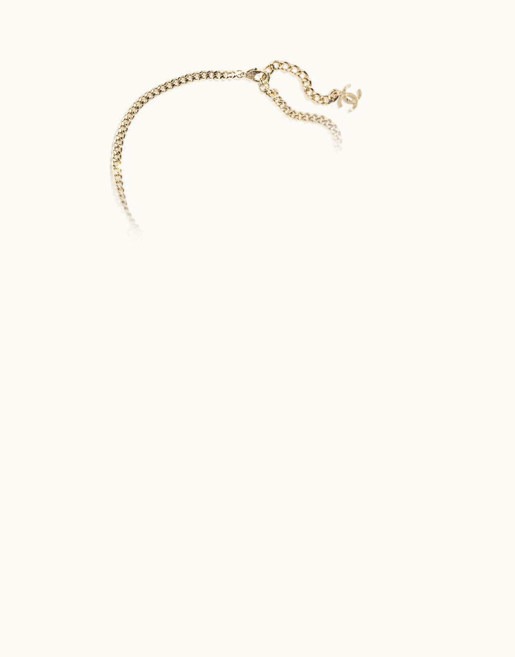Chanel Chanel Long Necklace - Metal & Strass, Gold & Crystal ABC579B15249NU068