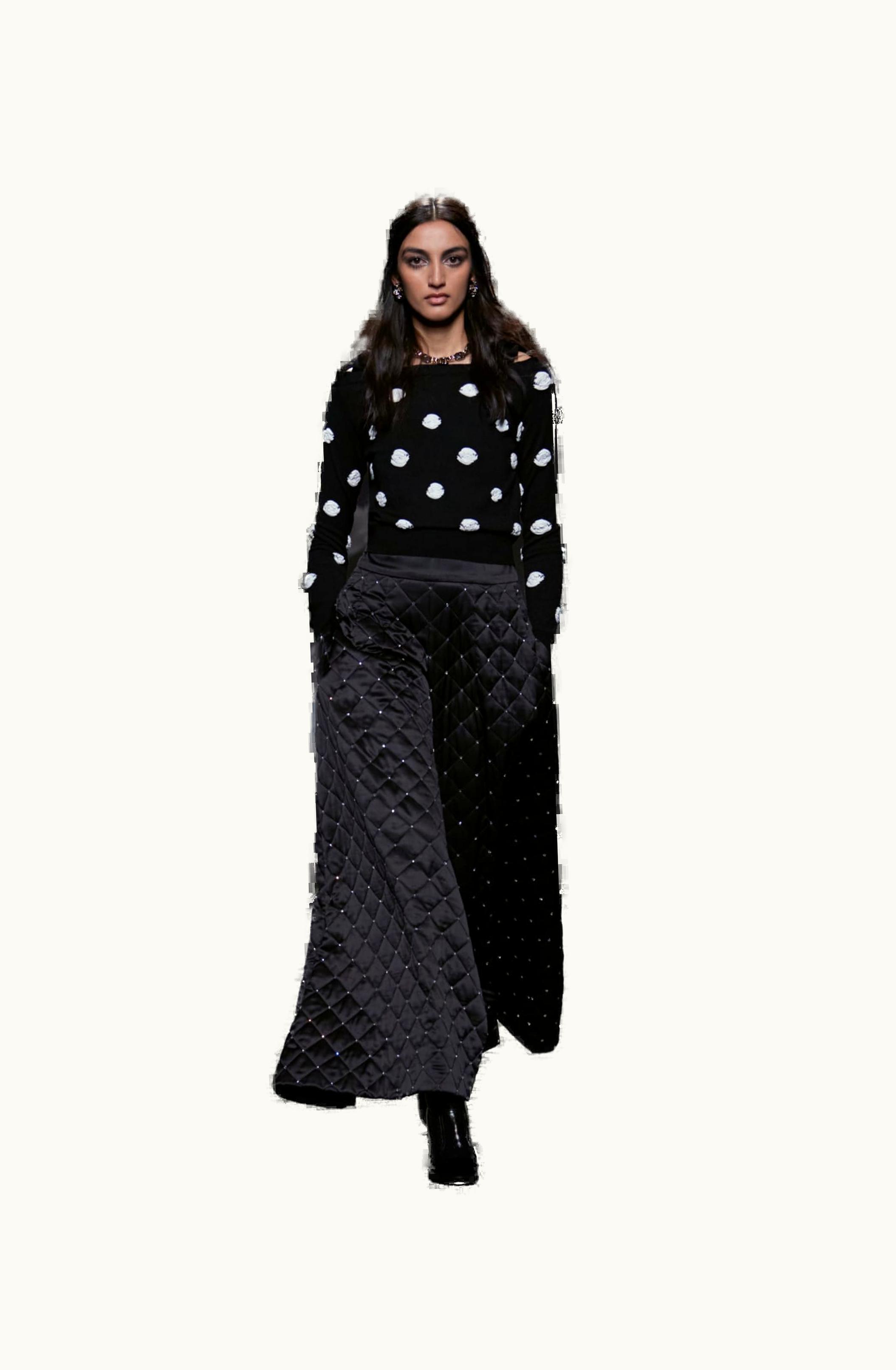 Chanel Chanel Pullover - Wool, Cotton & Mixed Fibers, Black & White