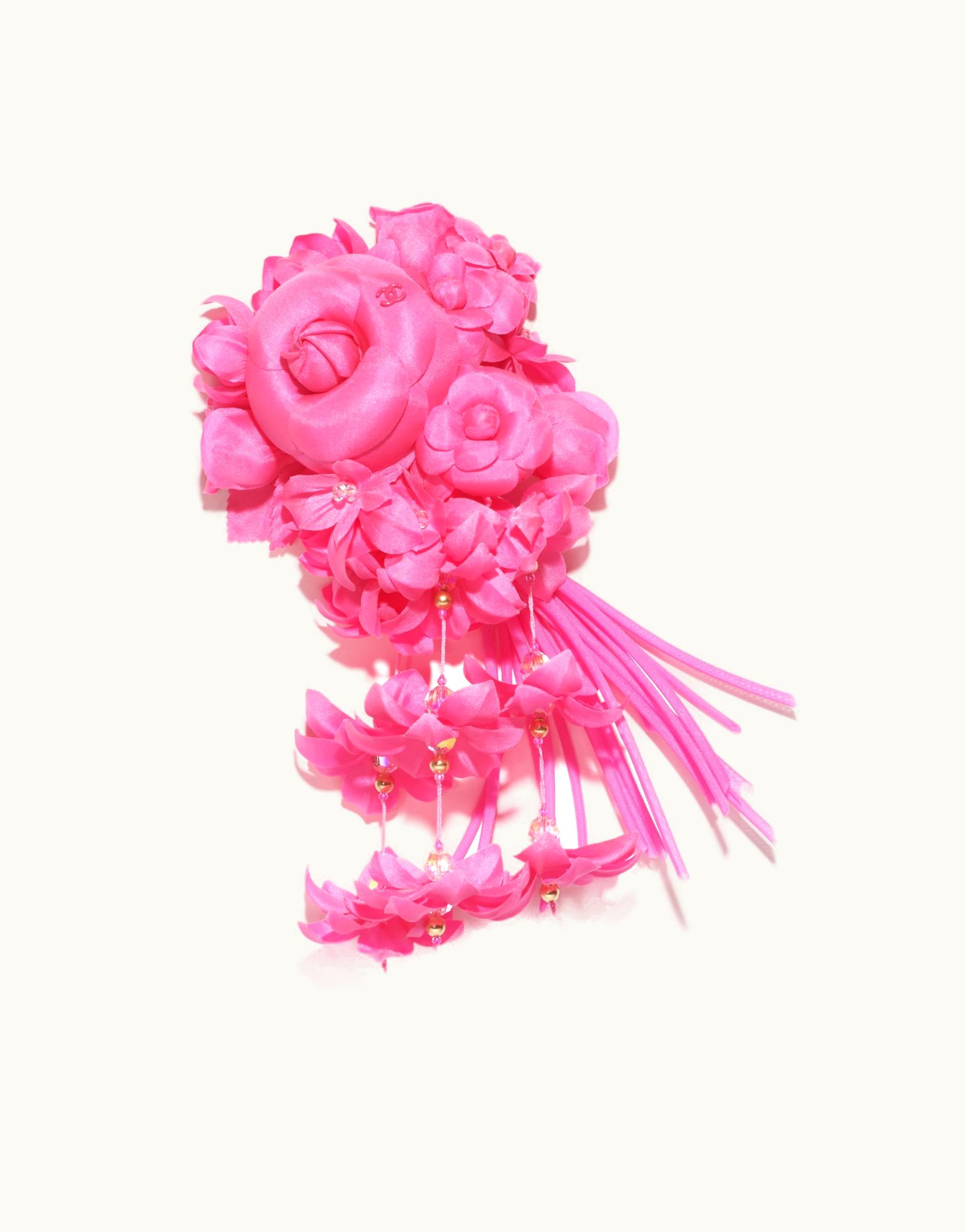 Chanel Chanel Camellia - Silk Pongee & Organza, Fuchsia