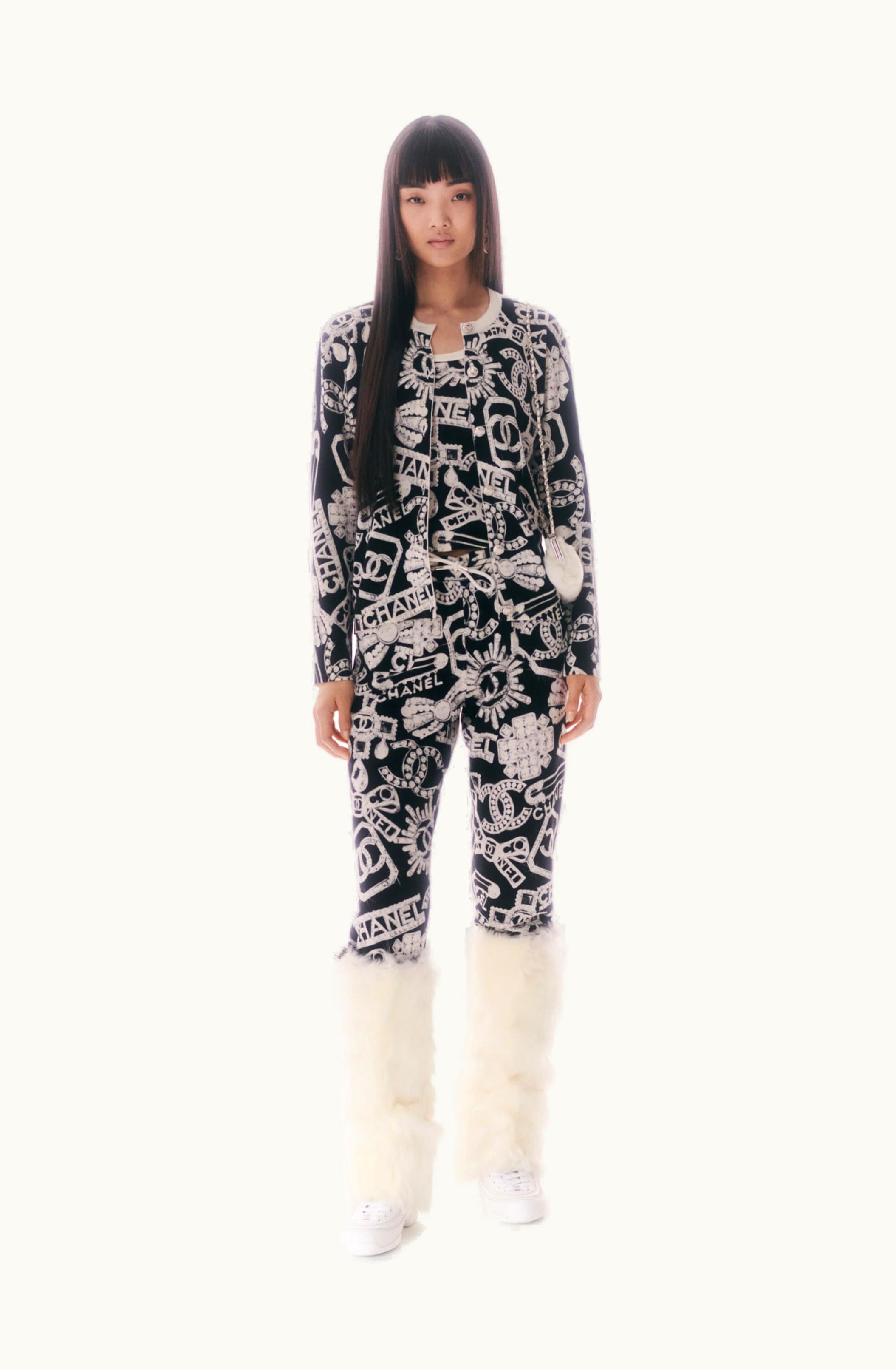 Chanel Chanel Pants - Cashmere, Black & White