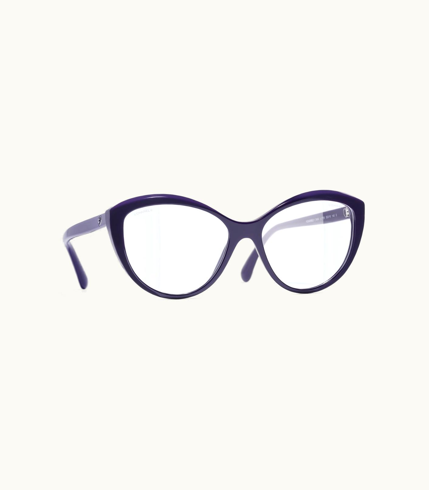 Chanel Chanel Eyewear: Cat Eye Blue Light Glasses, Acetate Purple