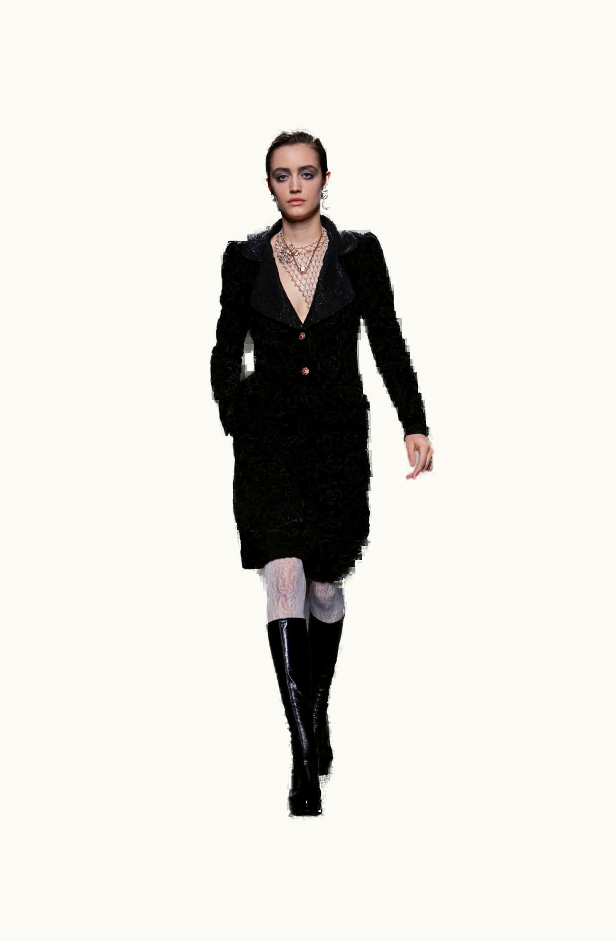 Chanel Chanel Jacket - Velvet, Black & Silver