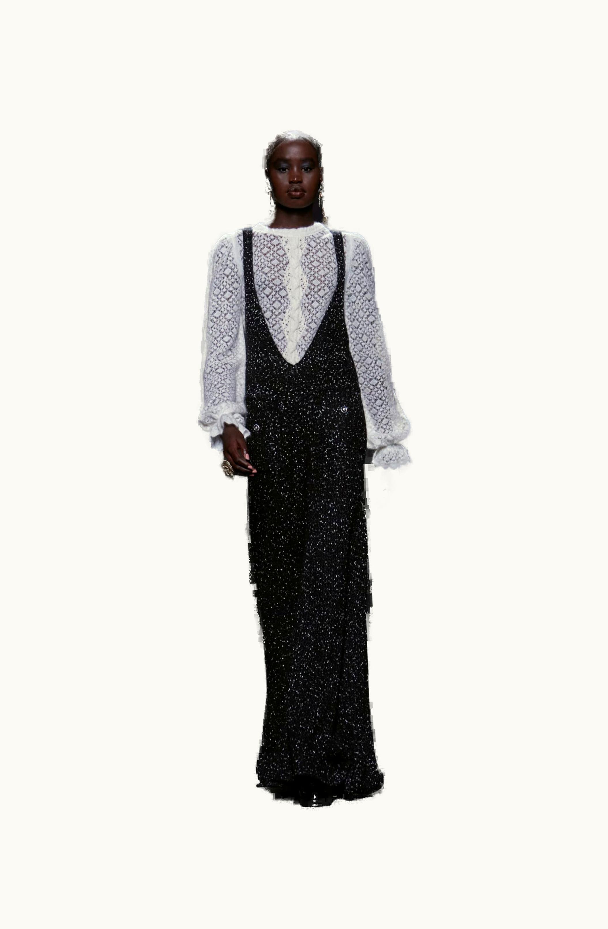 Chanel Chanel Jumpsuit - Cashmere, Silk & Cotton, Black & White
