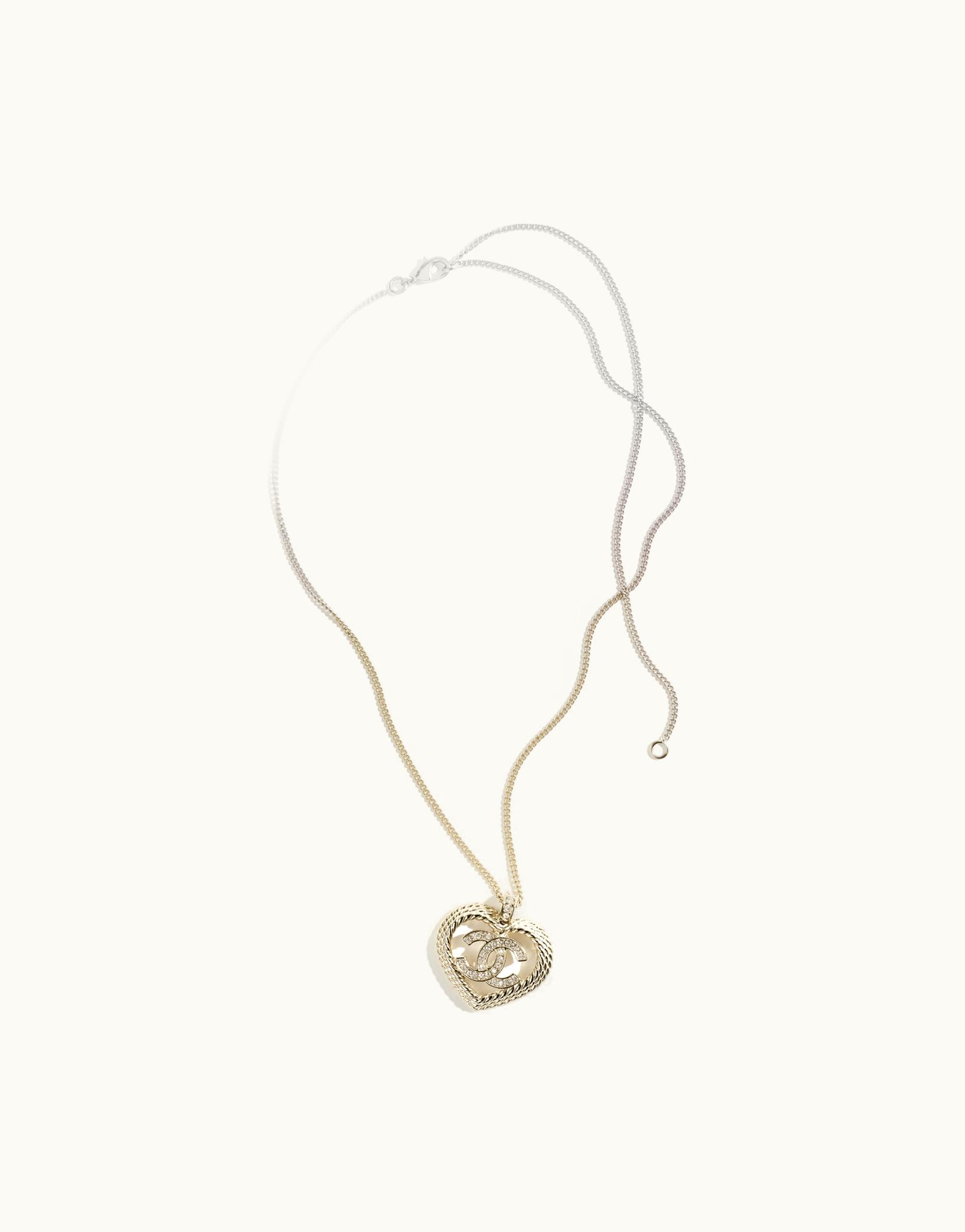 Chanel Chanel Pendant Necklace - Metal & Strass, Gold & Crystal ABC964B16069NW150