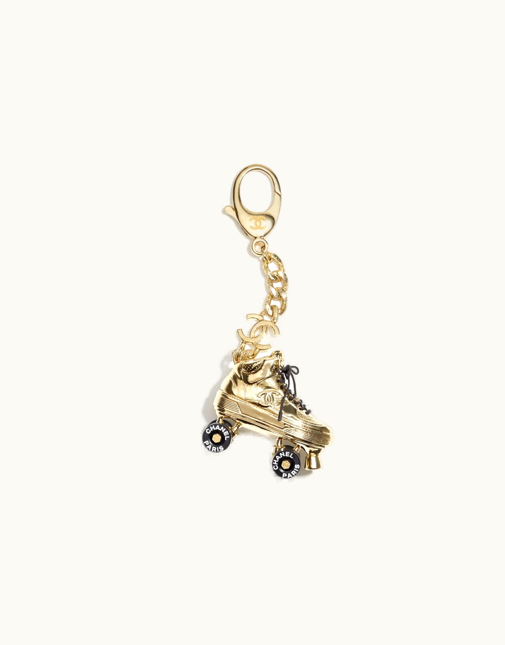 Chanel Chanel Key Rings - Metal & Resin, Gold, Black & White Gold, Black & White