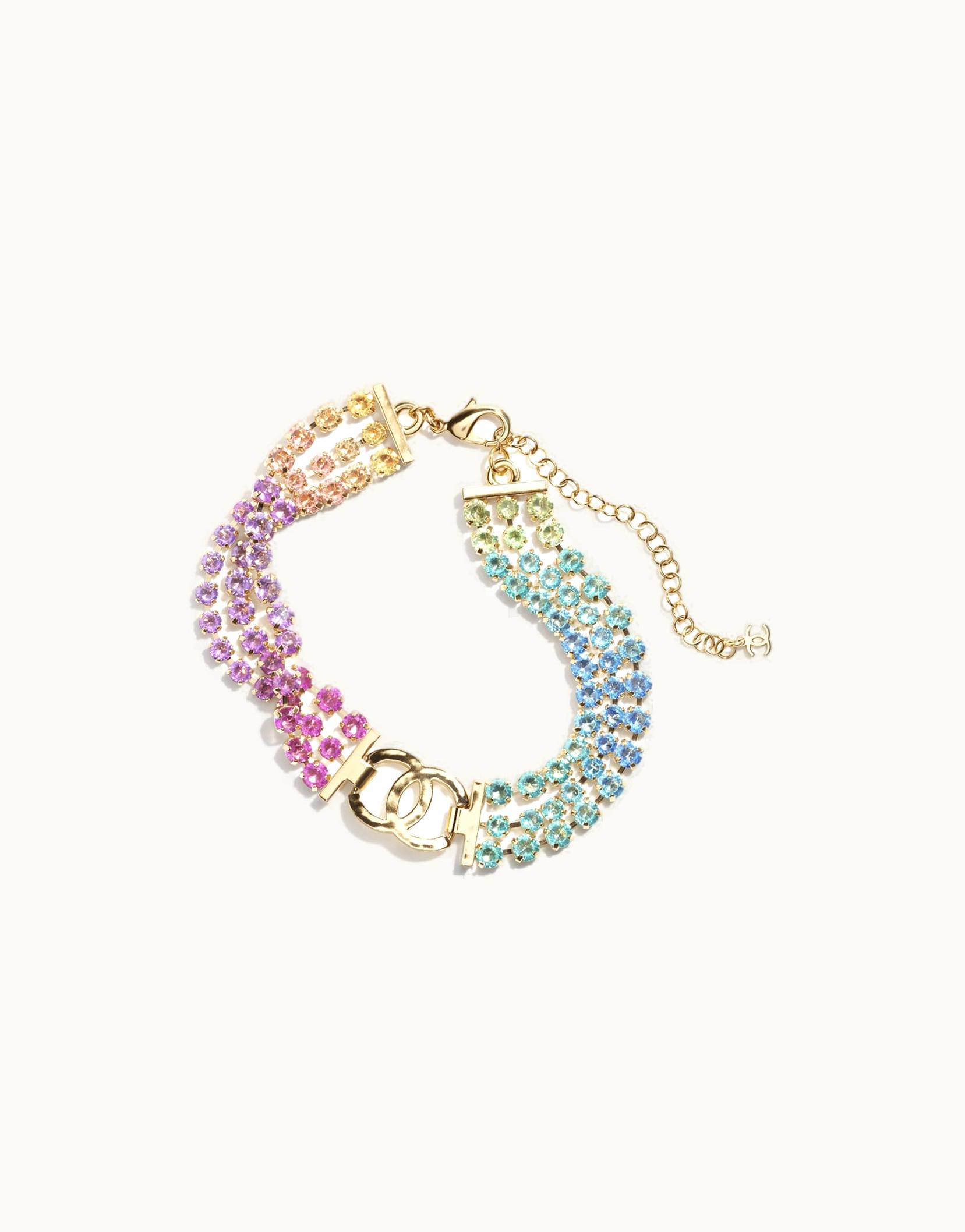 Chanel Chanel Choker - Metal & Strass, Gold & Multicolor
