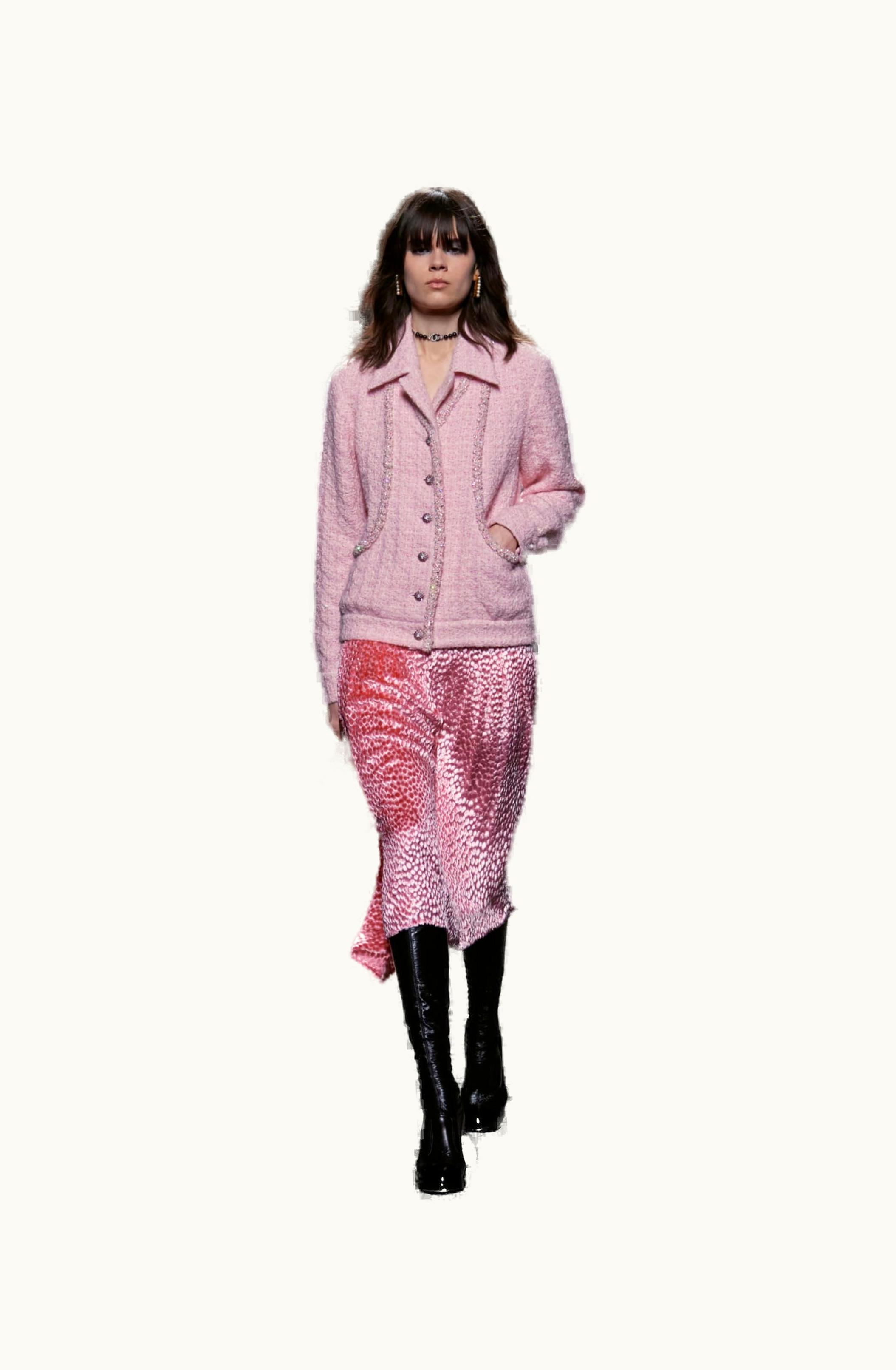 Chanel Chanel Jacket - Wool & Cotton Tweed, Pink & Light Beige