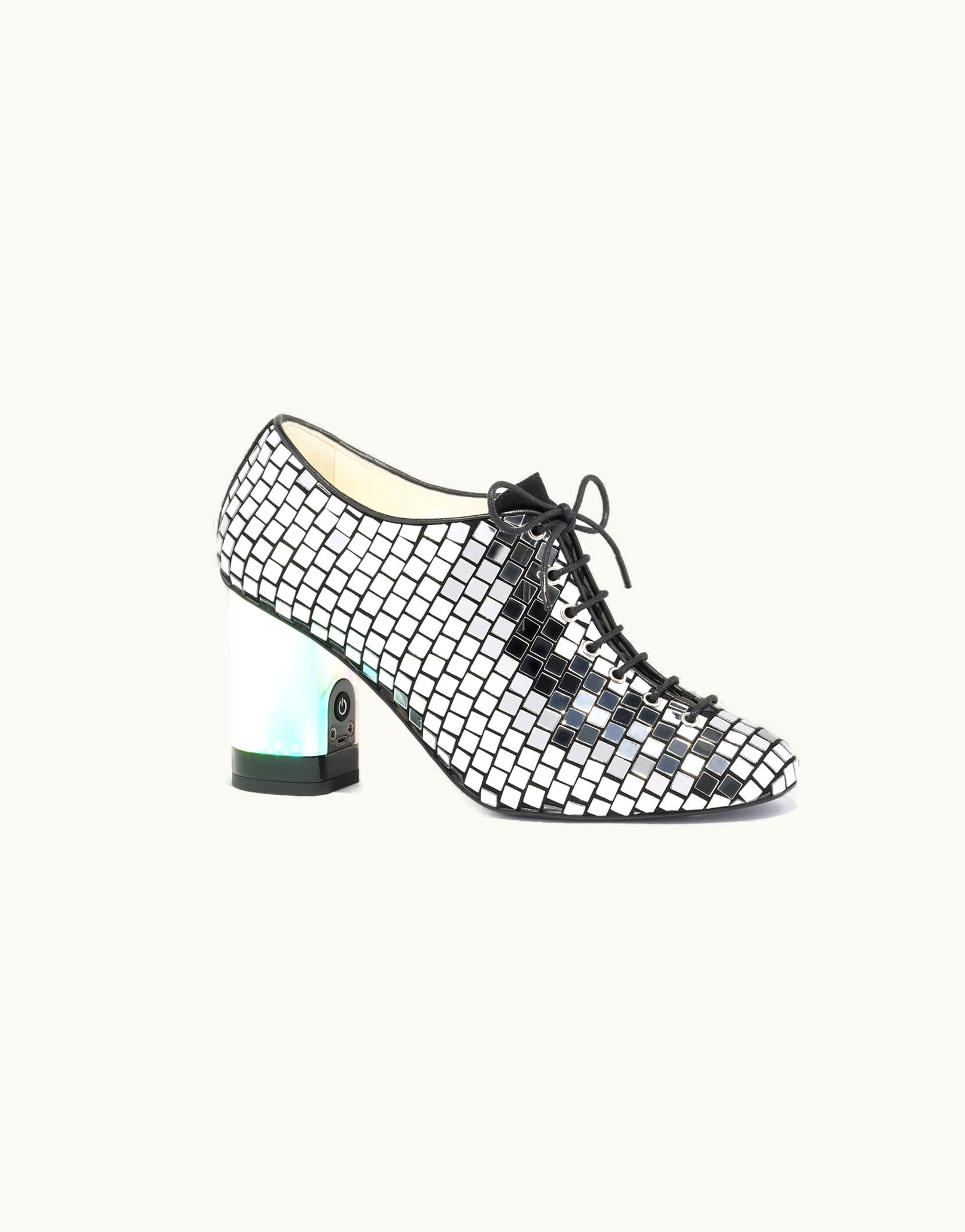 Chanel Lace-up Shoes - Mirror Facets, Silver Silver