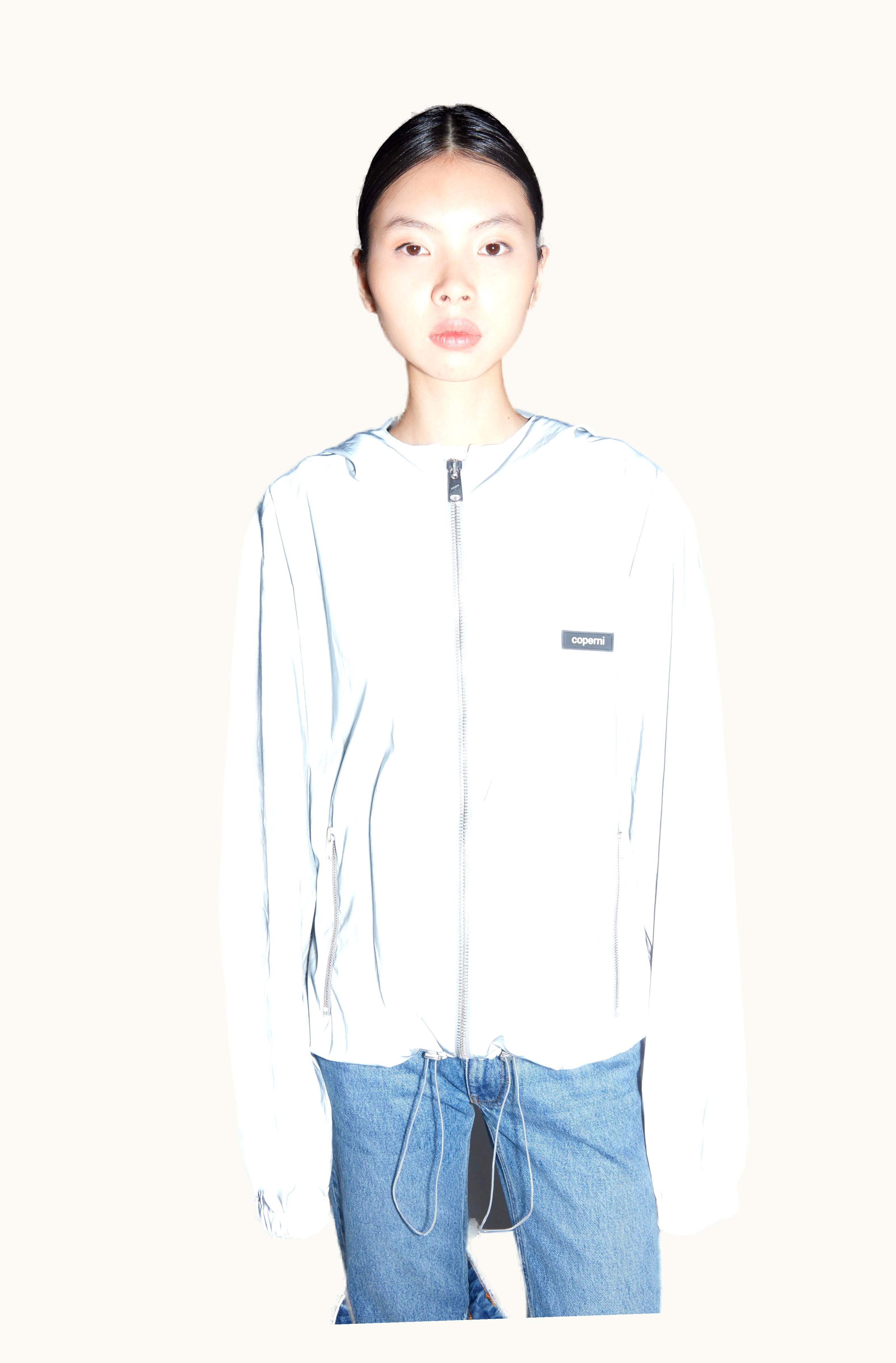 Coperni Coperni Reflective Horn Zipped Blouson Jacket