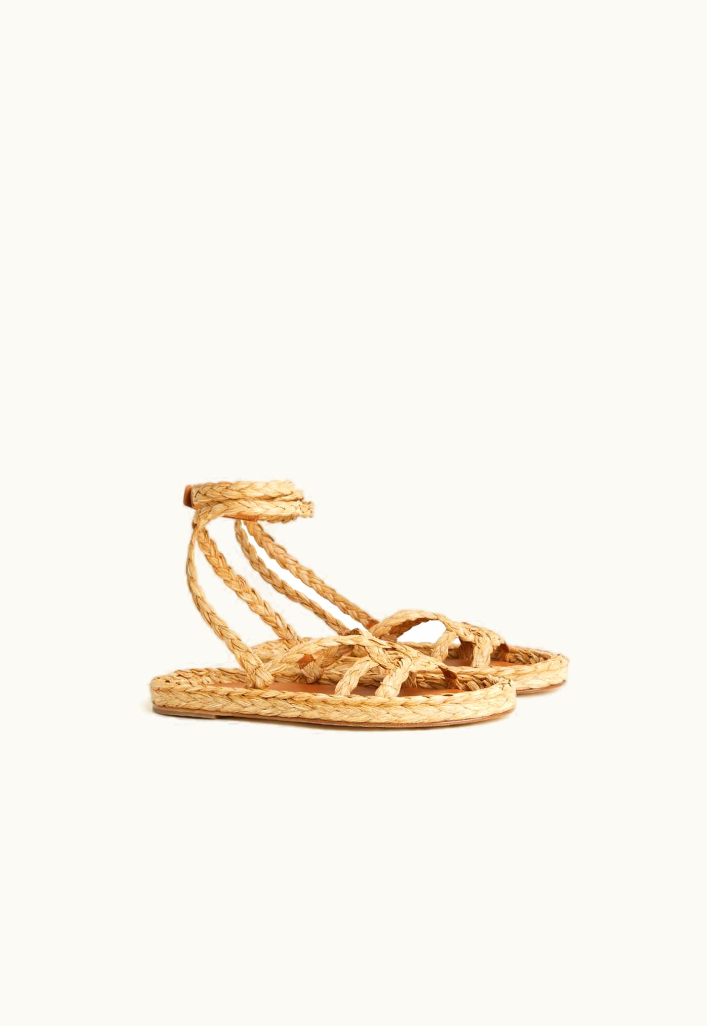 Alanui Alanui A Love Letter To India Sandals In Neutrals