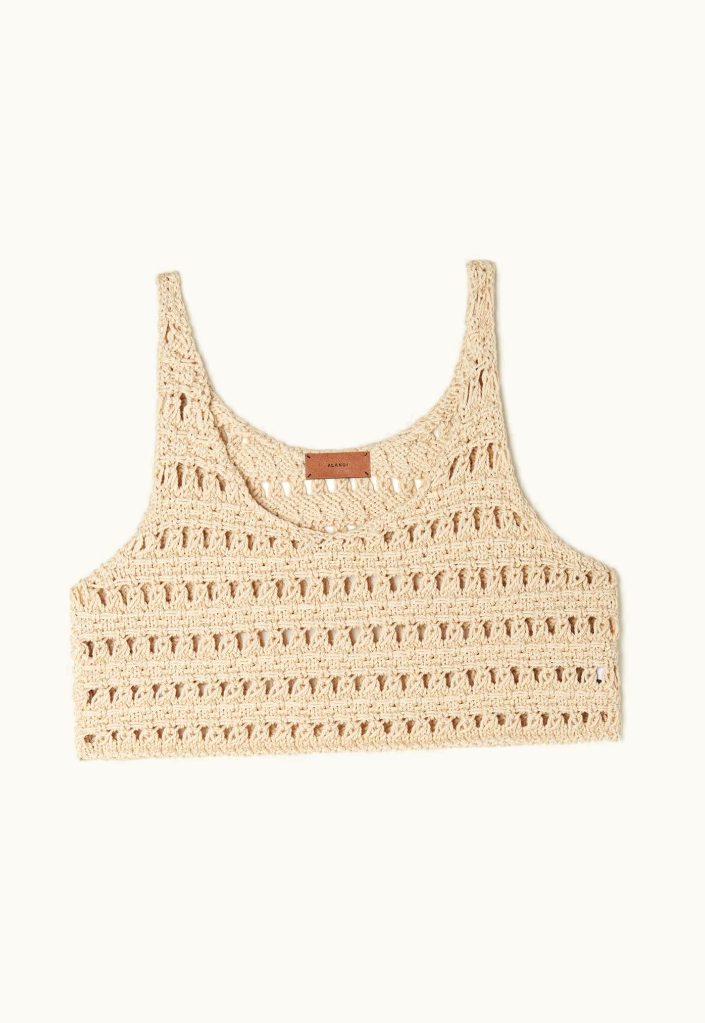 Alanui Alanui A Love Letter To India Top In Neutrals