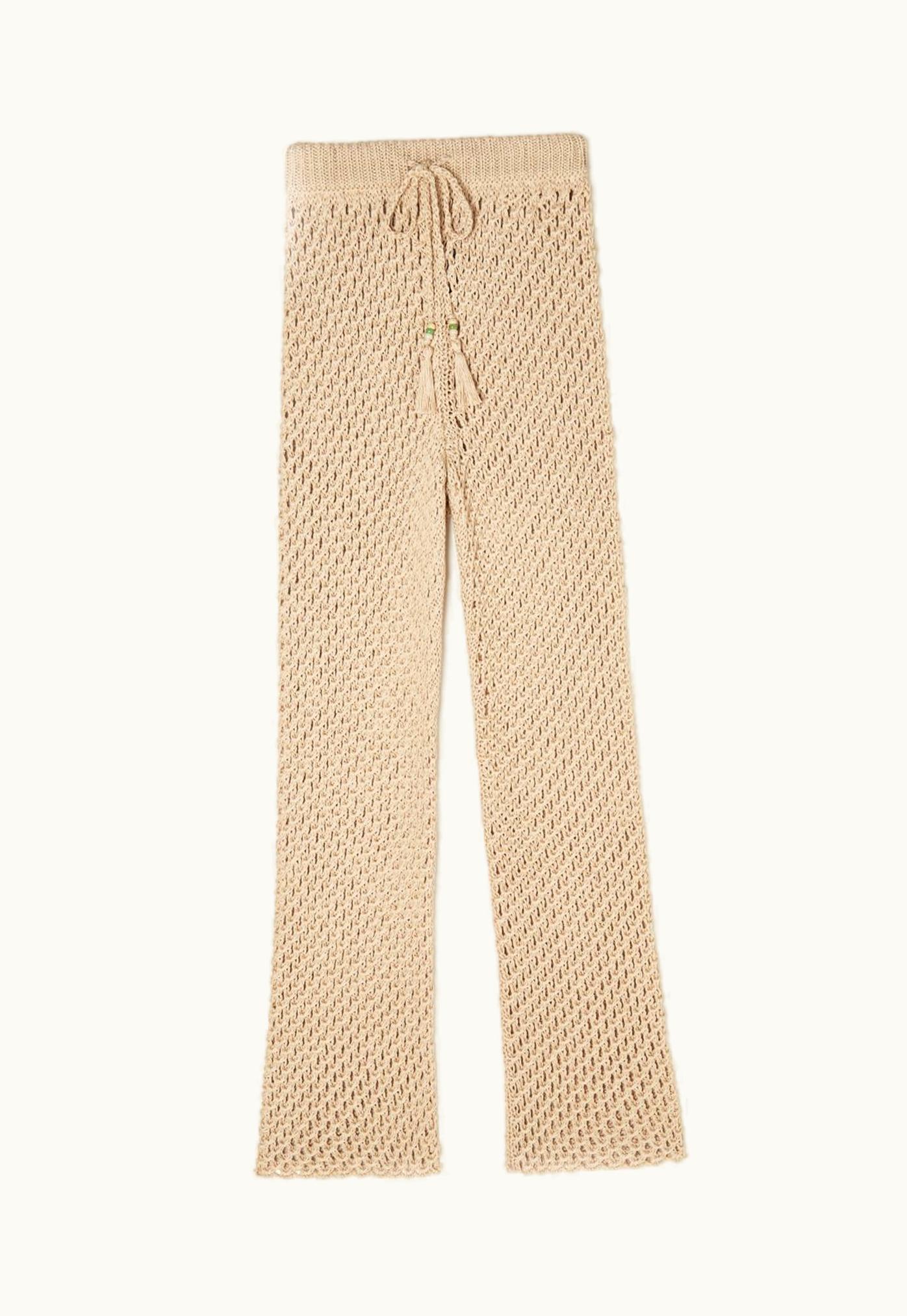 Alanui Alanui A Love Letter To India Pants In Neutrals