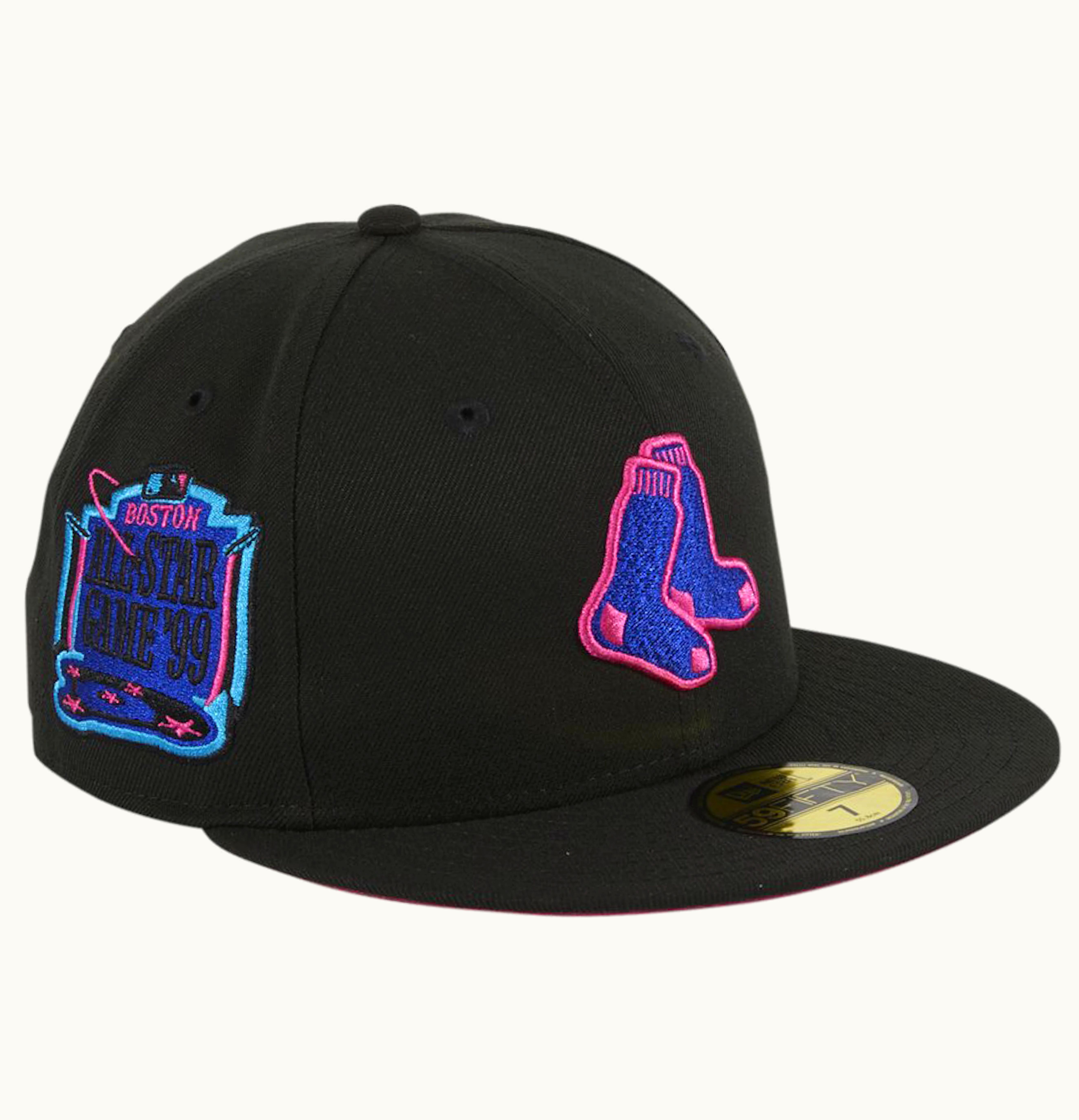New Era New Era Boston Red Sox Cyberpunks 1999 All Star Game Patch Alternate Hat Club Exclusive 59Fifty Fitted Hat Navy