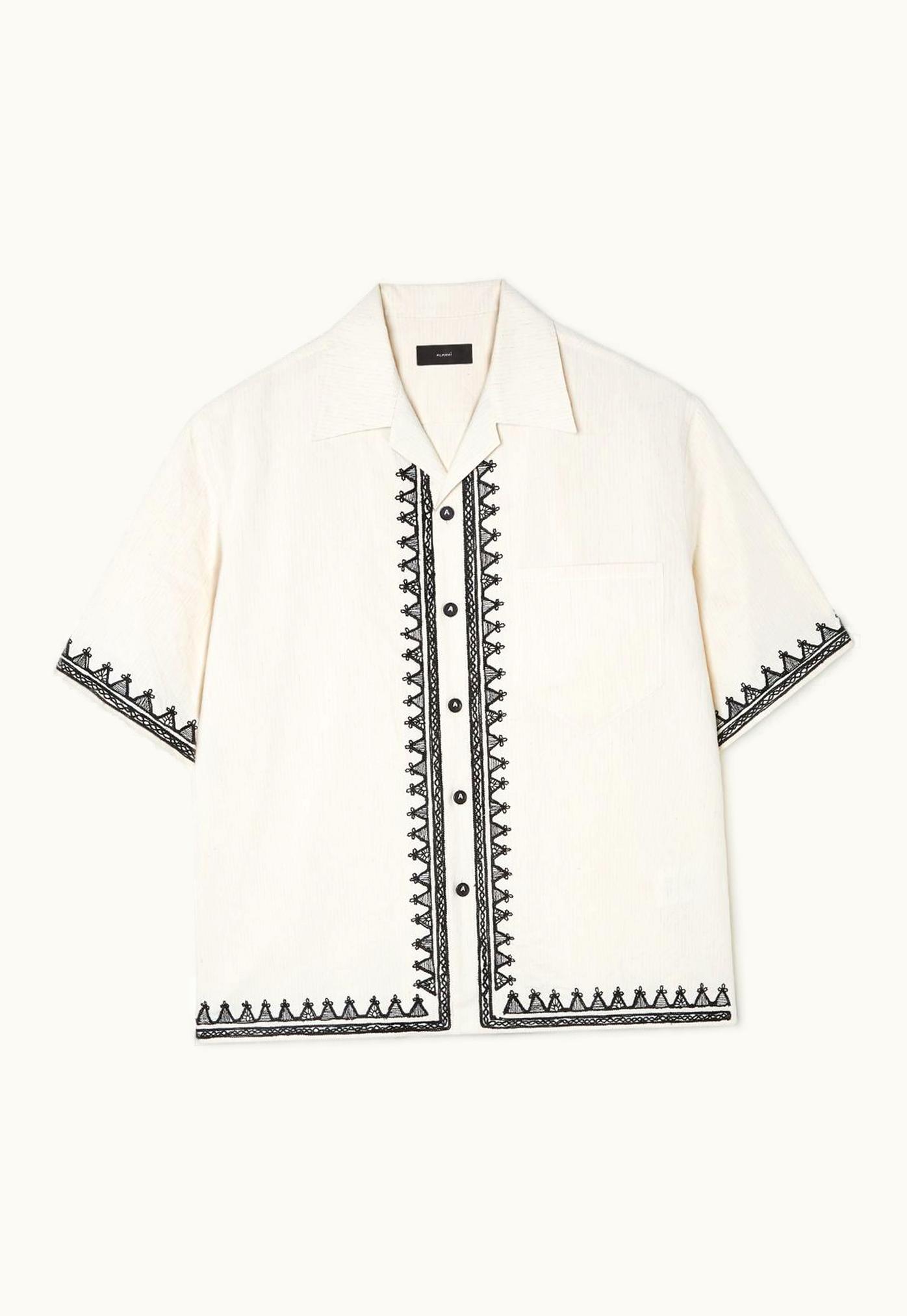 Alanui Alanui Akasha Short Sleeve Shirt In Neutrals