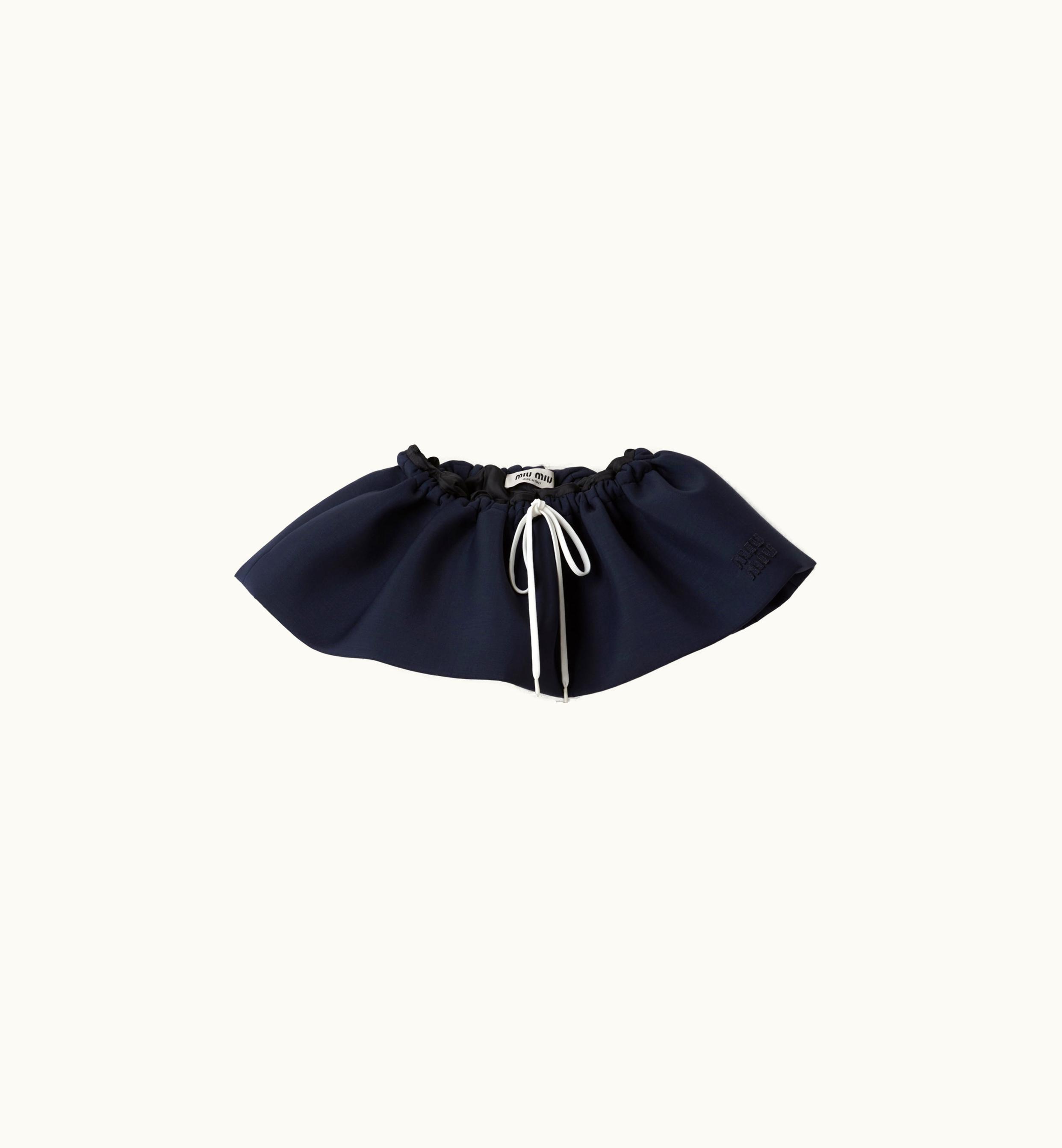 Miu Miu Miu Miu Mohair Miniskirt Navy