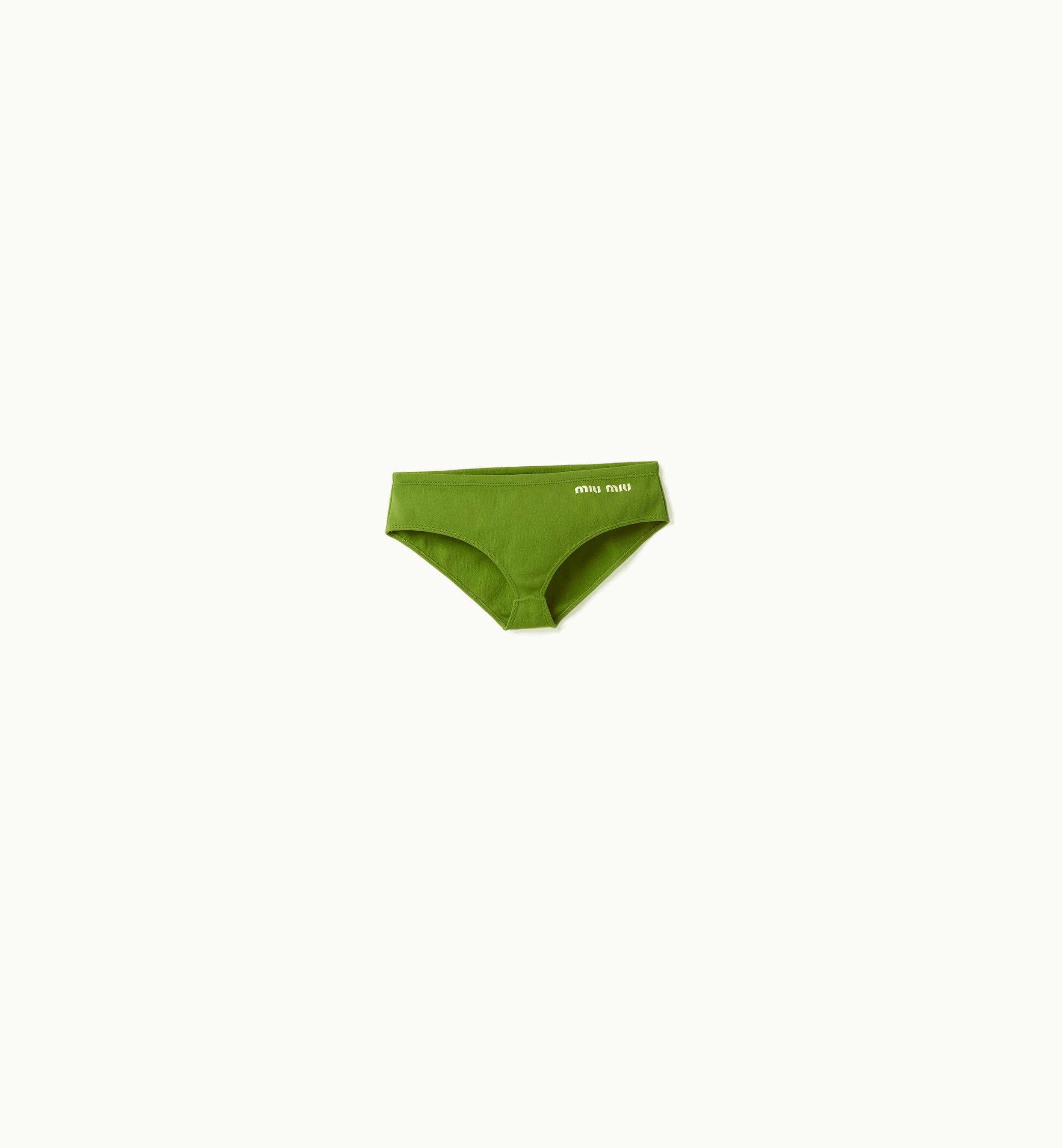 Miu Miu Miu Miu Nylon Swimsuit Pistachio Green