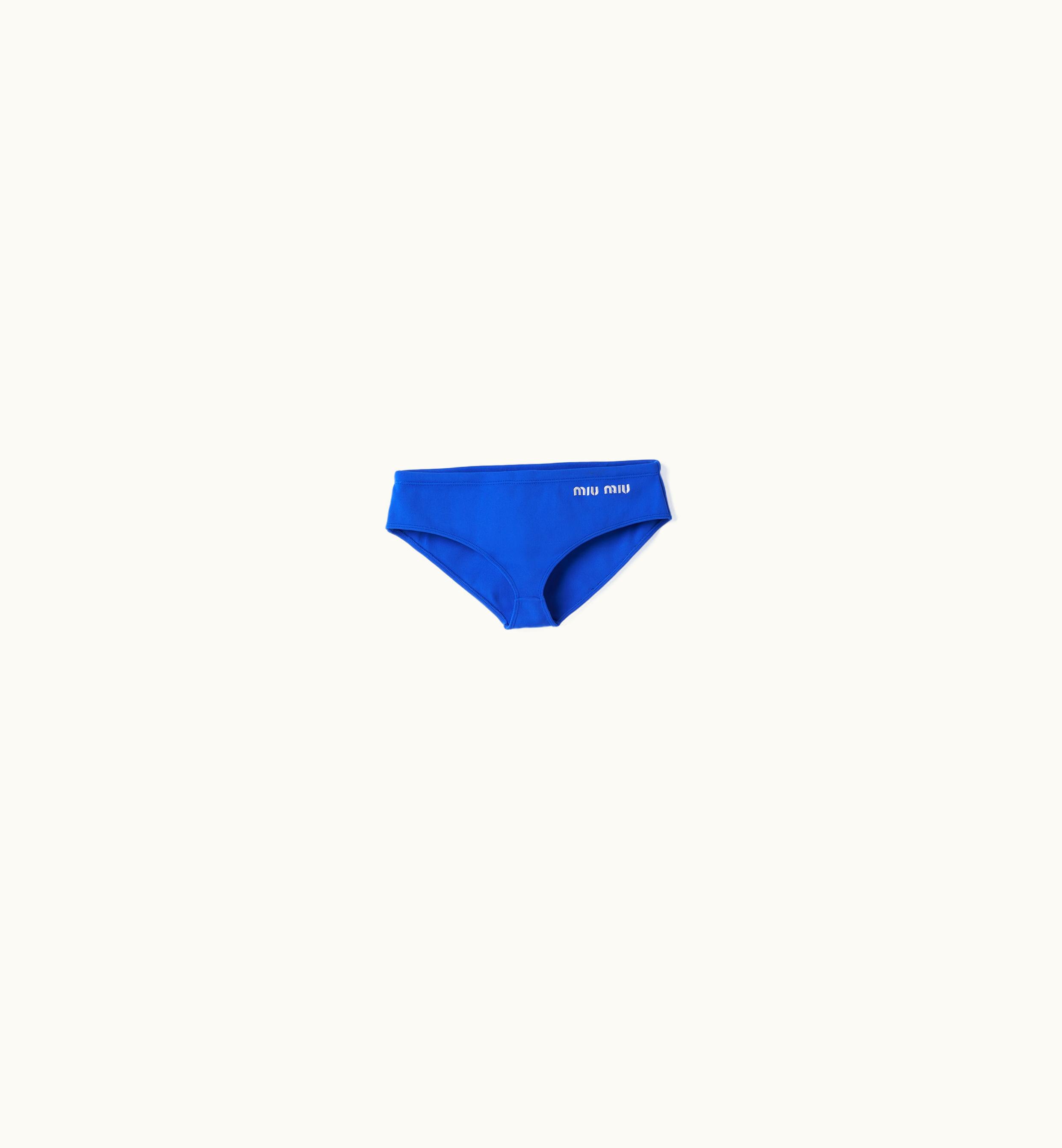 Miu Miu Miu Miu Nylon Swimsuit Indigo Blue